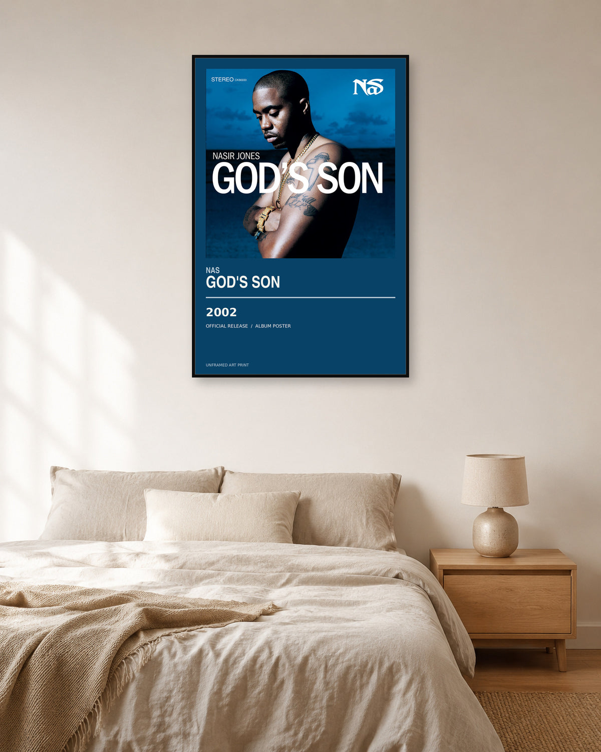 Nas God's Son album poster - bedroom view
