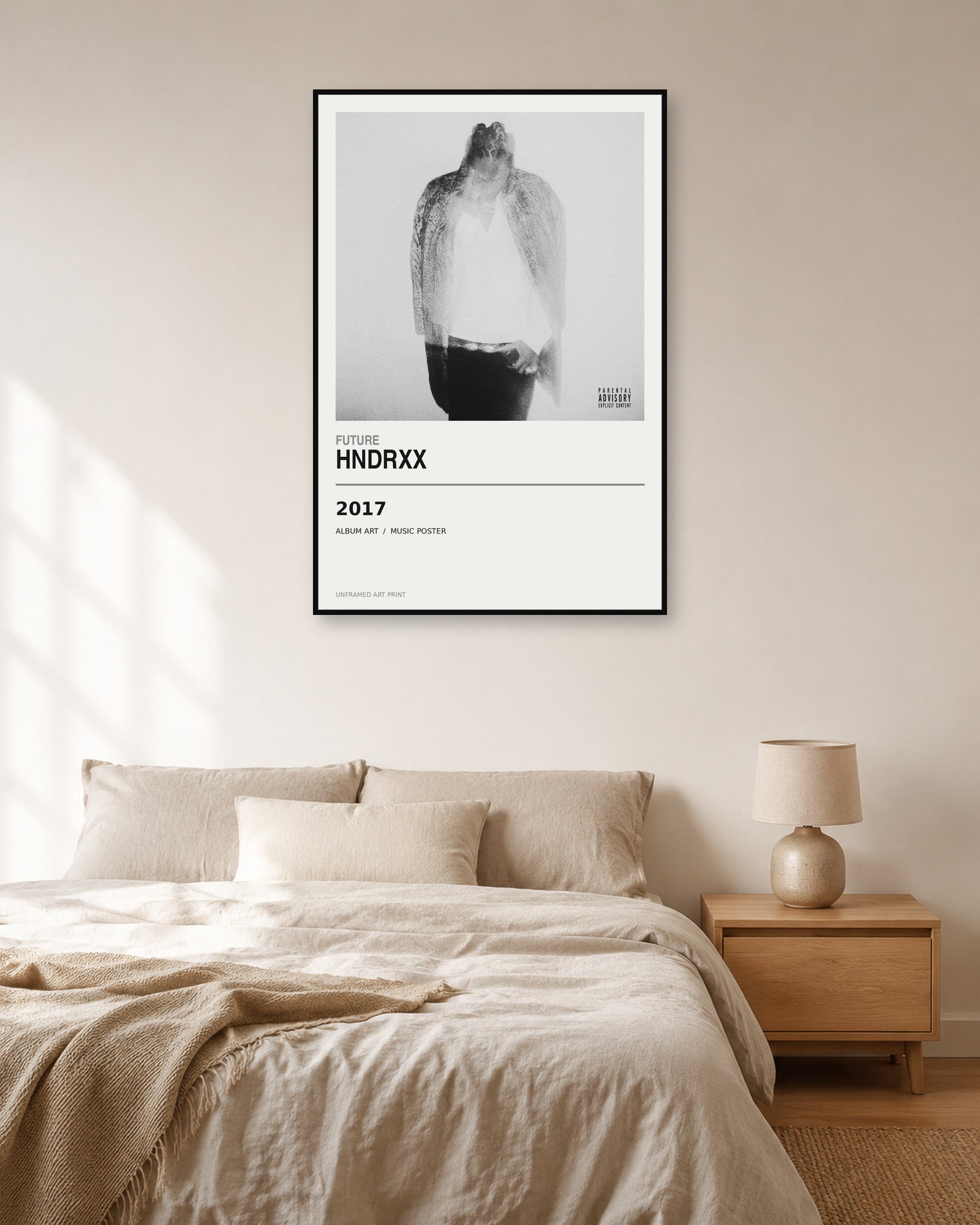 Future HNDRXX unframed album poster - bedroom scene