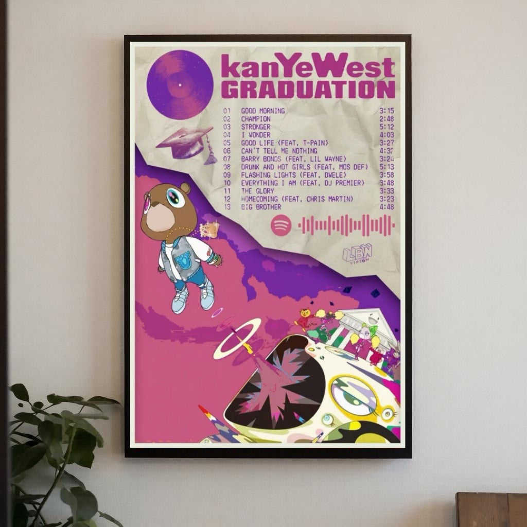 Kanye West Graduation Album-Inspired Tracklist | lxzart