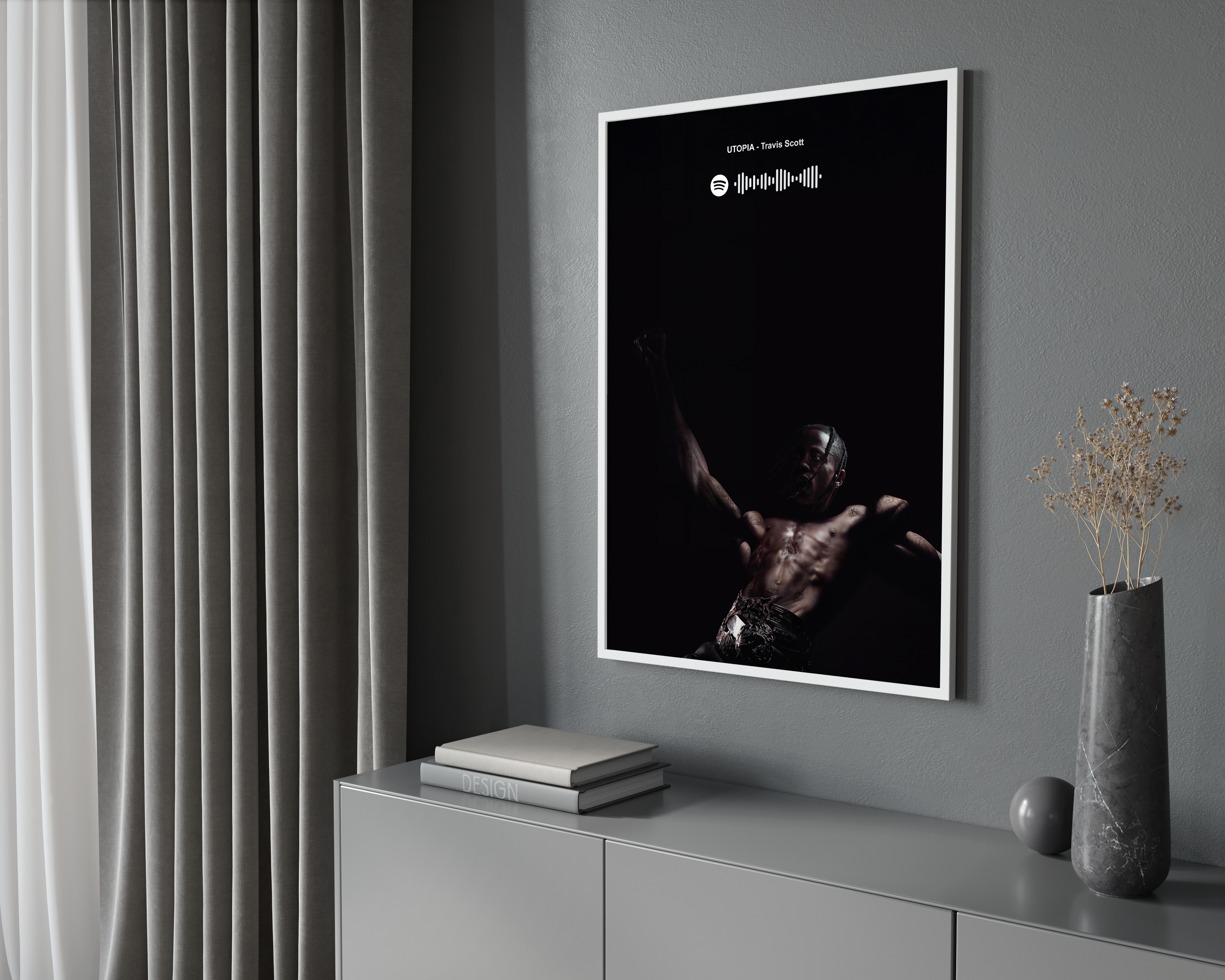 Travis Scott Utopia Spotify Poster poster wall art print room decor