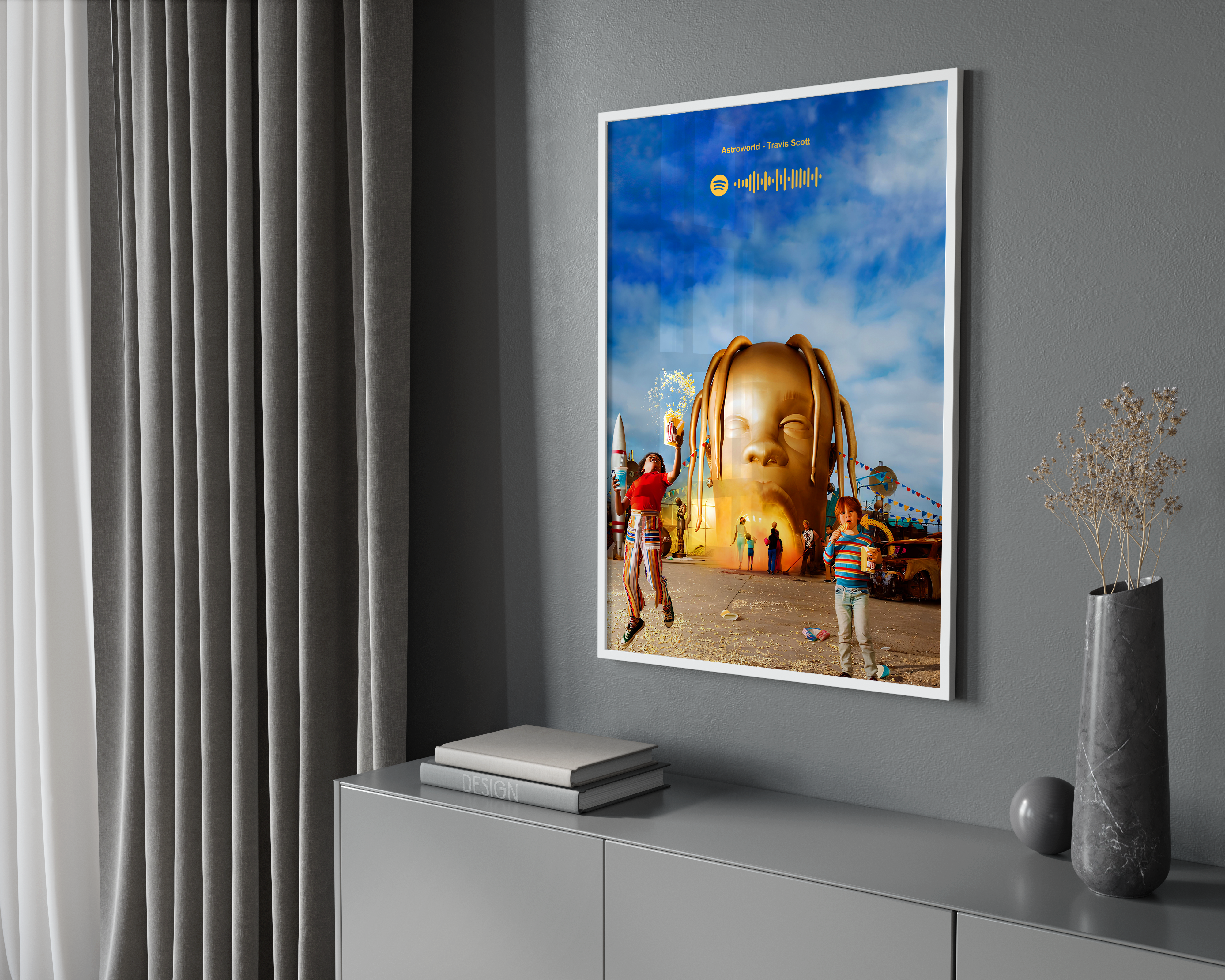 Travis Scott Astroworld Spotify poster wall art print room decor