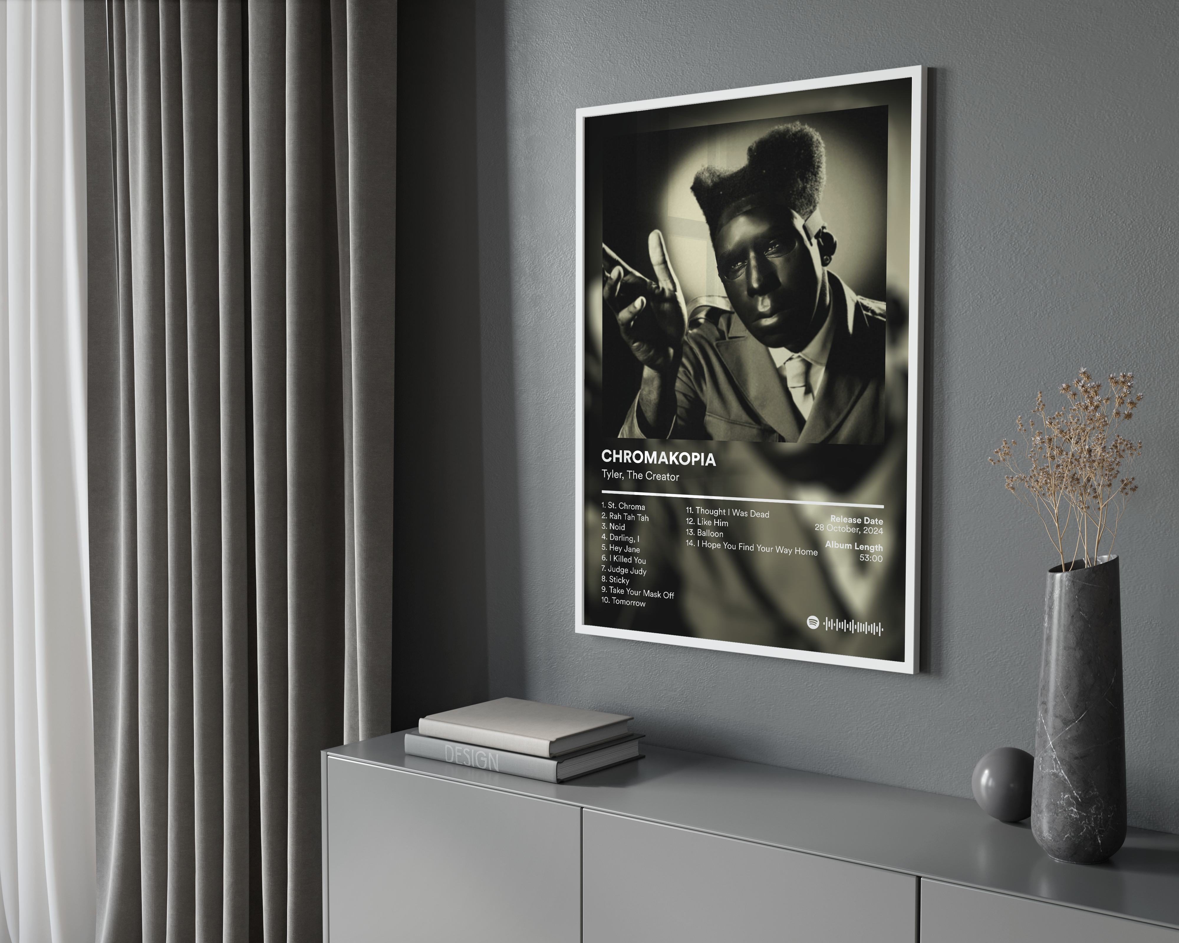 Tyler The Creator CHROMAKOPIA Album poster wall art print room decor