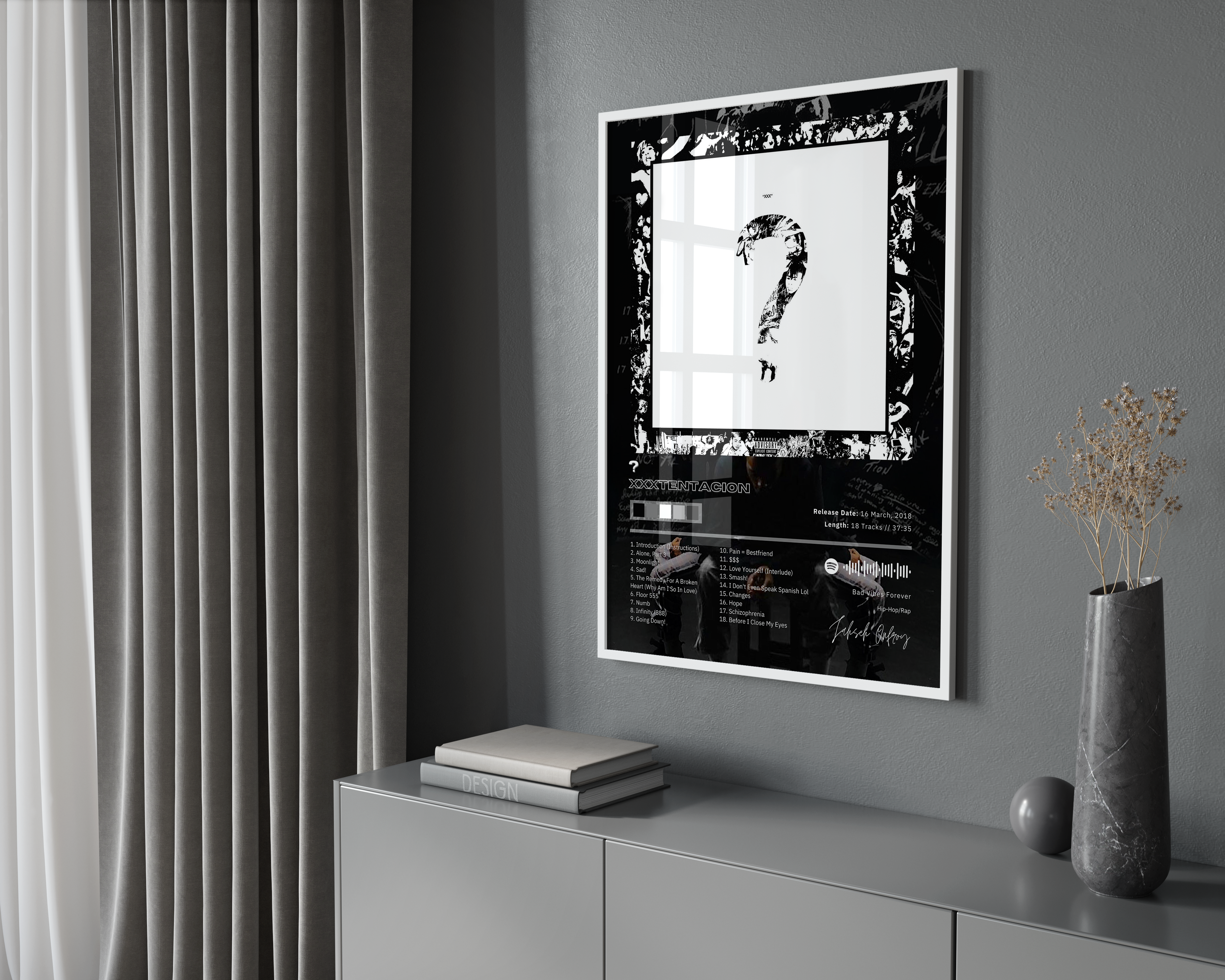 XXXTENTACION ? Album poster wall art print room decor