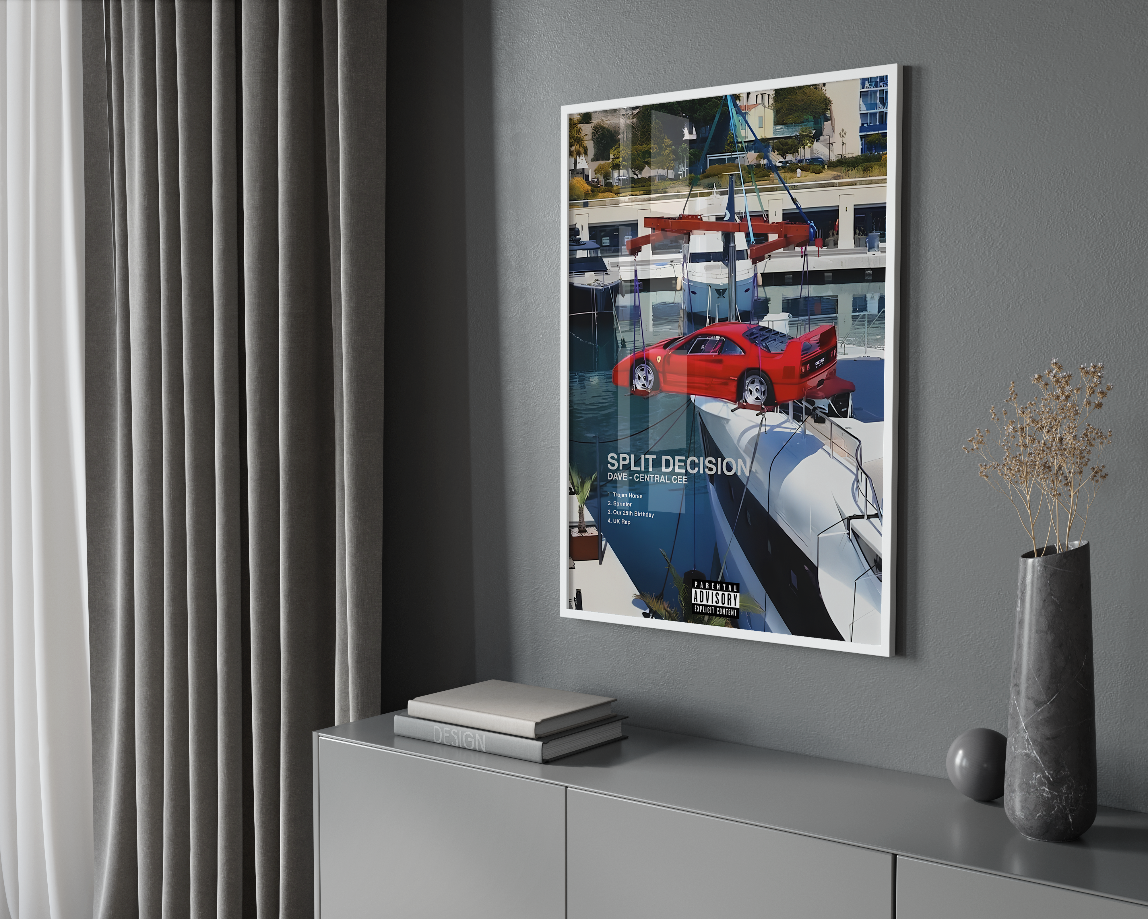 Central Cee Split Decision Poster poster wall art print room decor