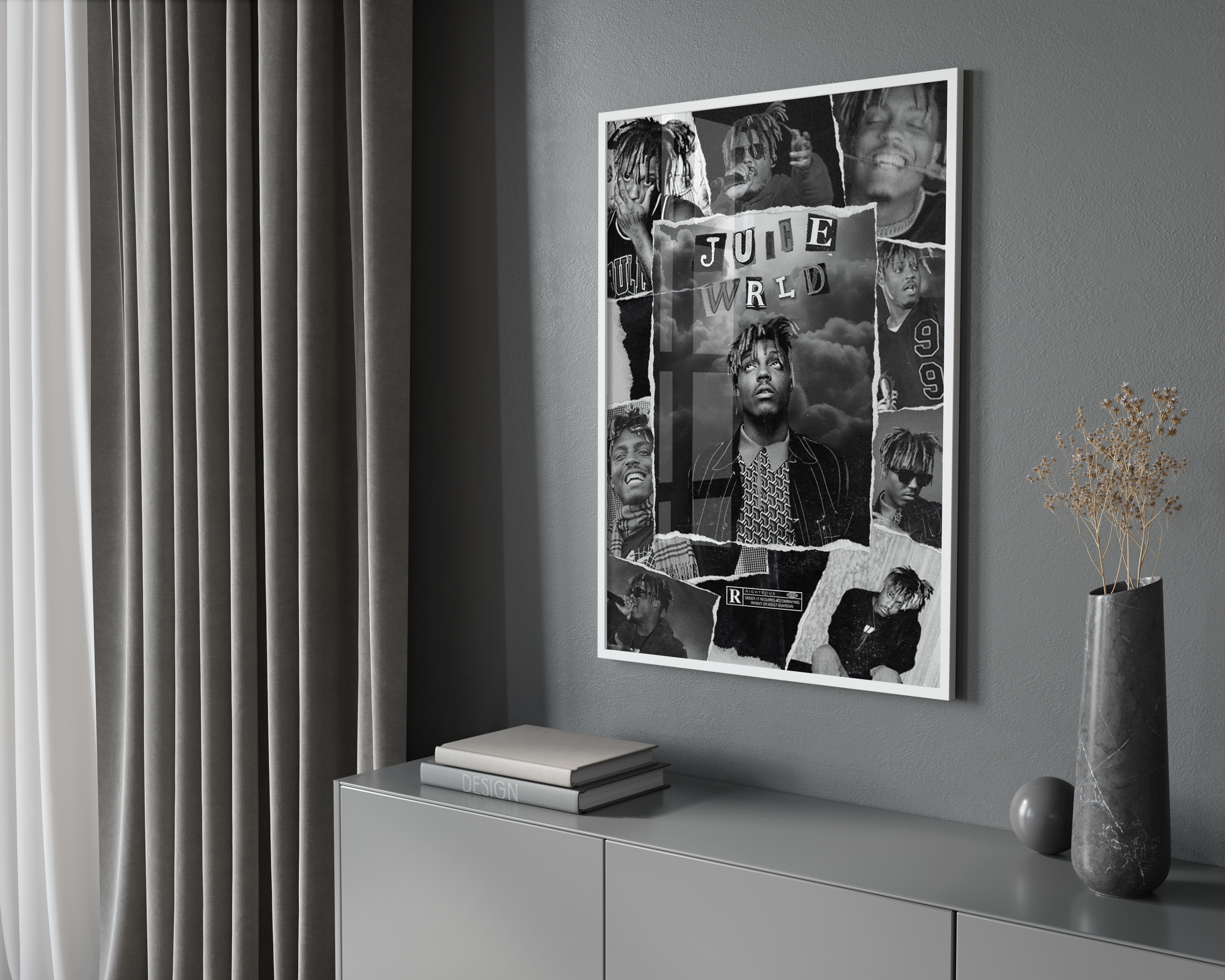 Juice WRLD Montage Poster poster wall art print room decor