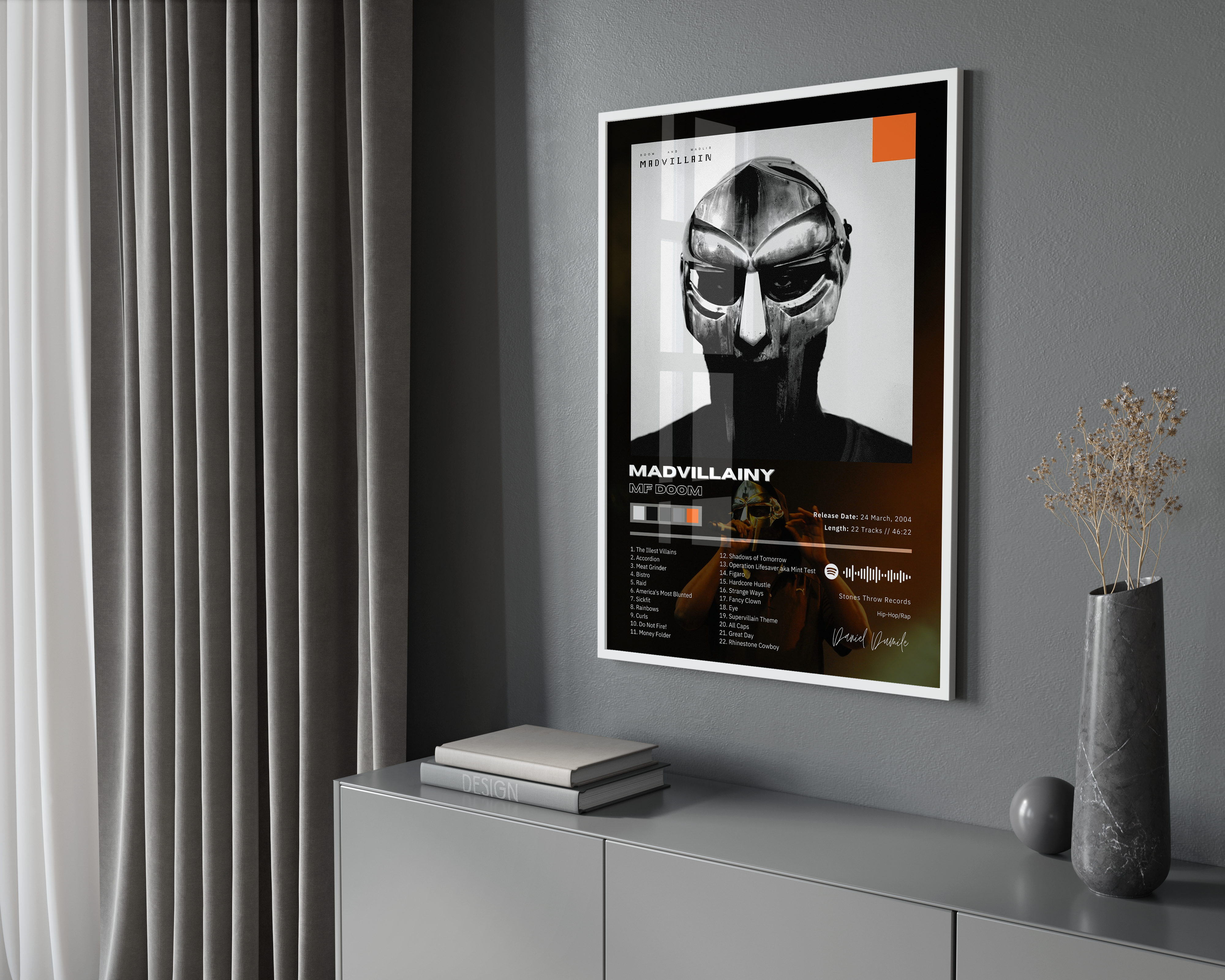 MF DOOM Madvillainy Album Poster poster wall art print room decor