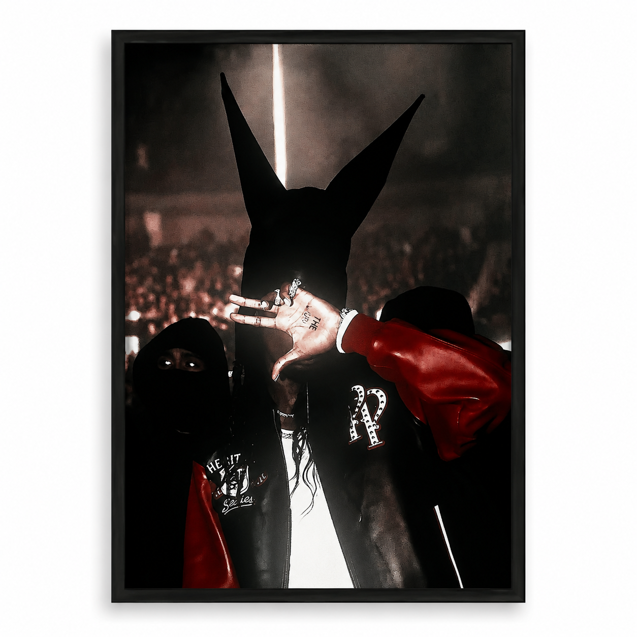 Playboi Carti 마스크 퍼포먼스 포스터 | 프레임 없는 침실 벽 장식