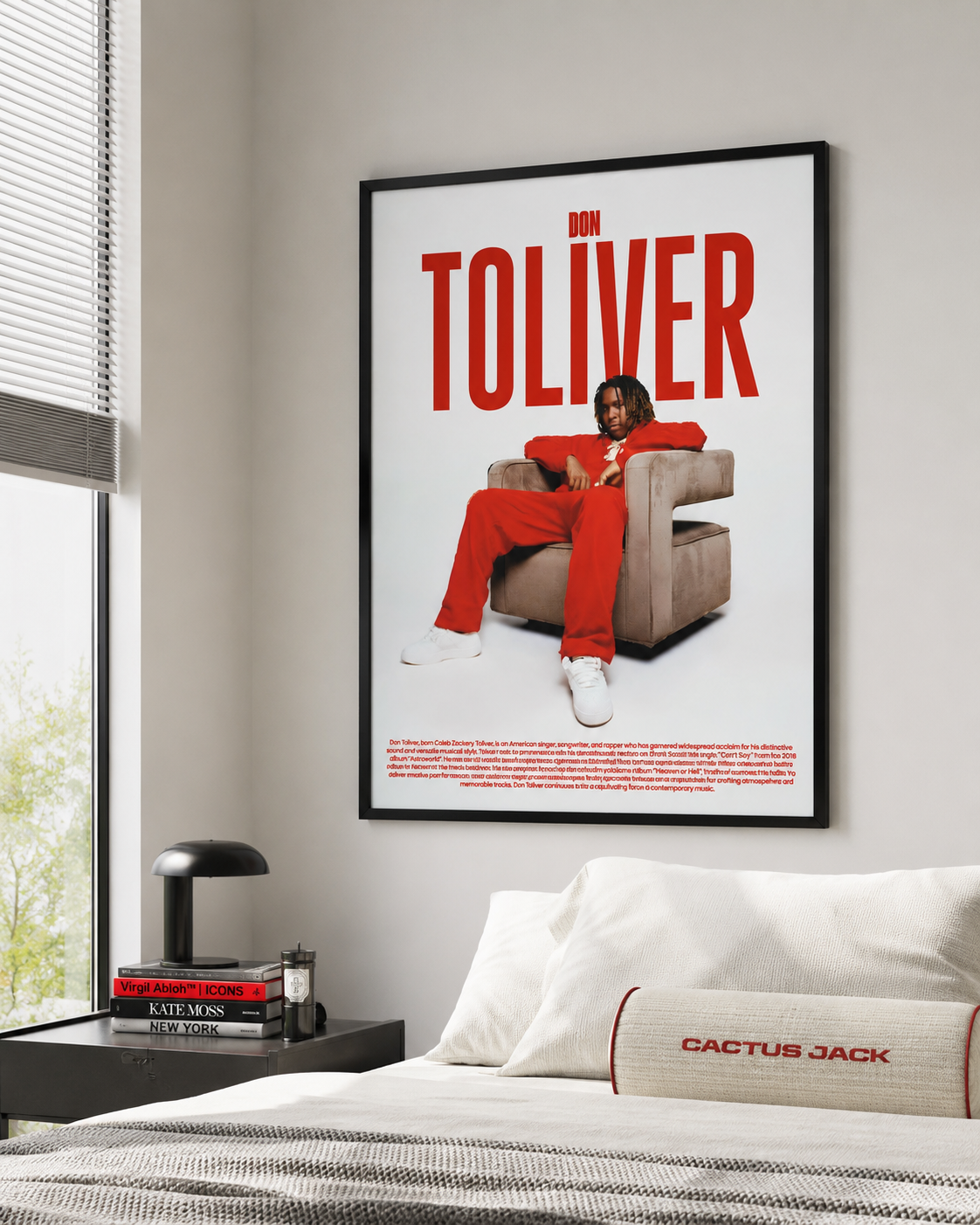 Don Toliver 전기 초상화 포스터 | 프레임 없는 침실 벽 예술
