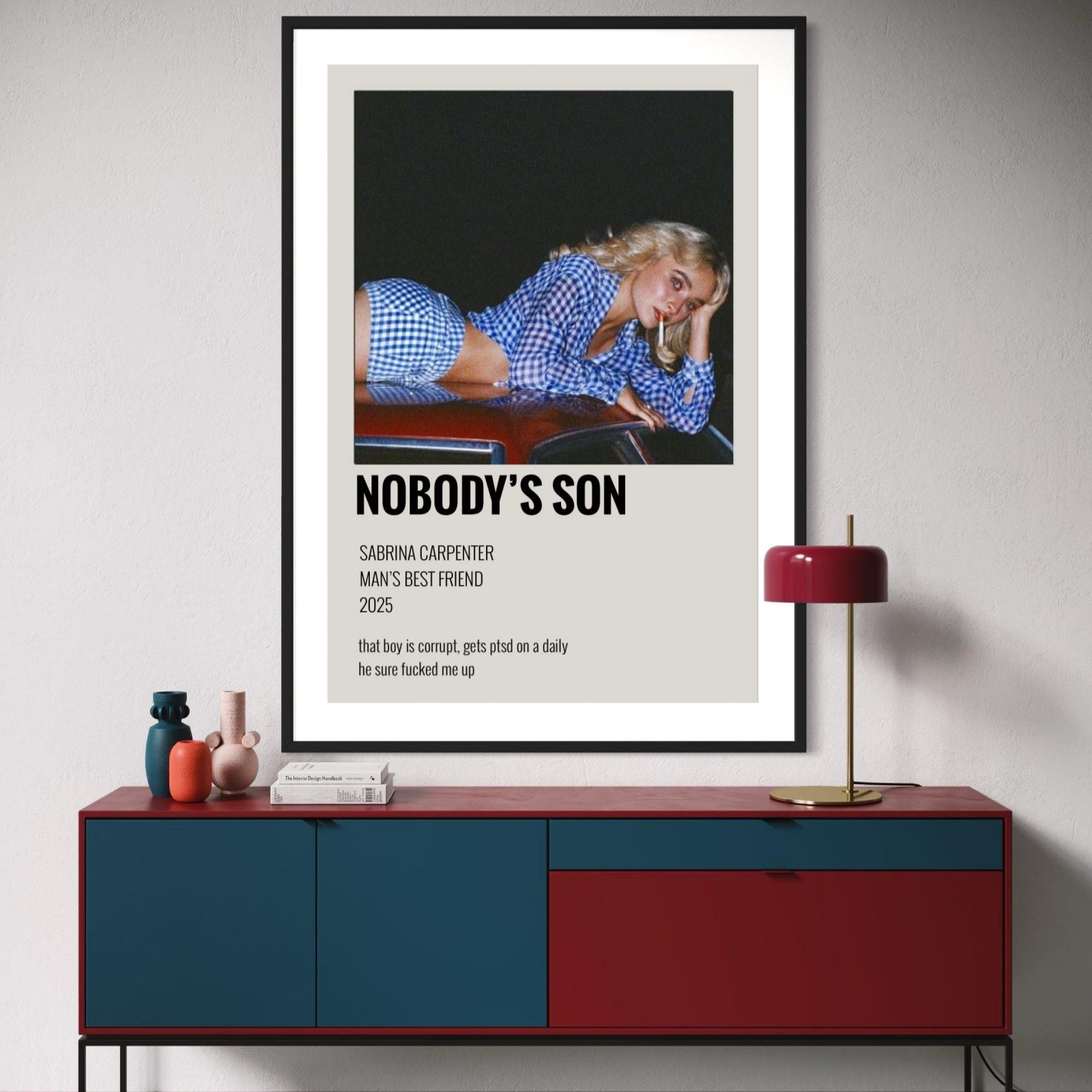 사브리나 카펜터 Nobody's Son 포스터 | 프레임 없는 침실 벽 장식