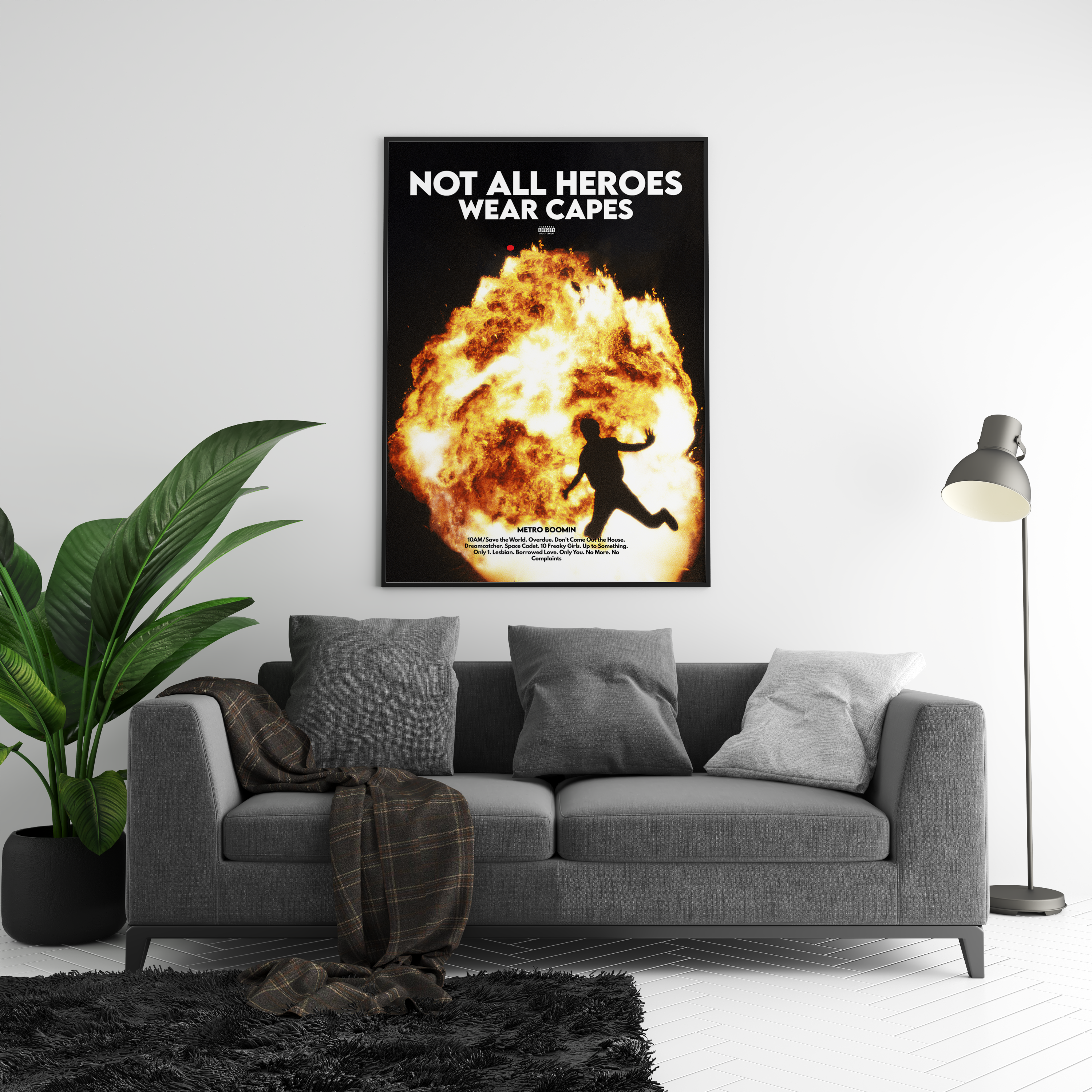 Metro Boomin Not All Heroes Wear Capes Poster poster wall art print room decor