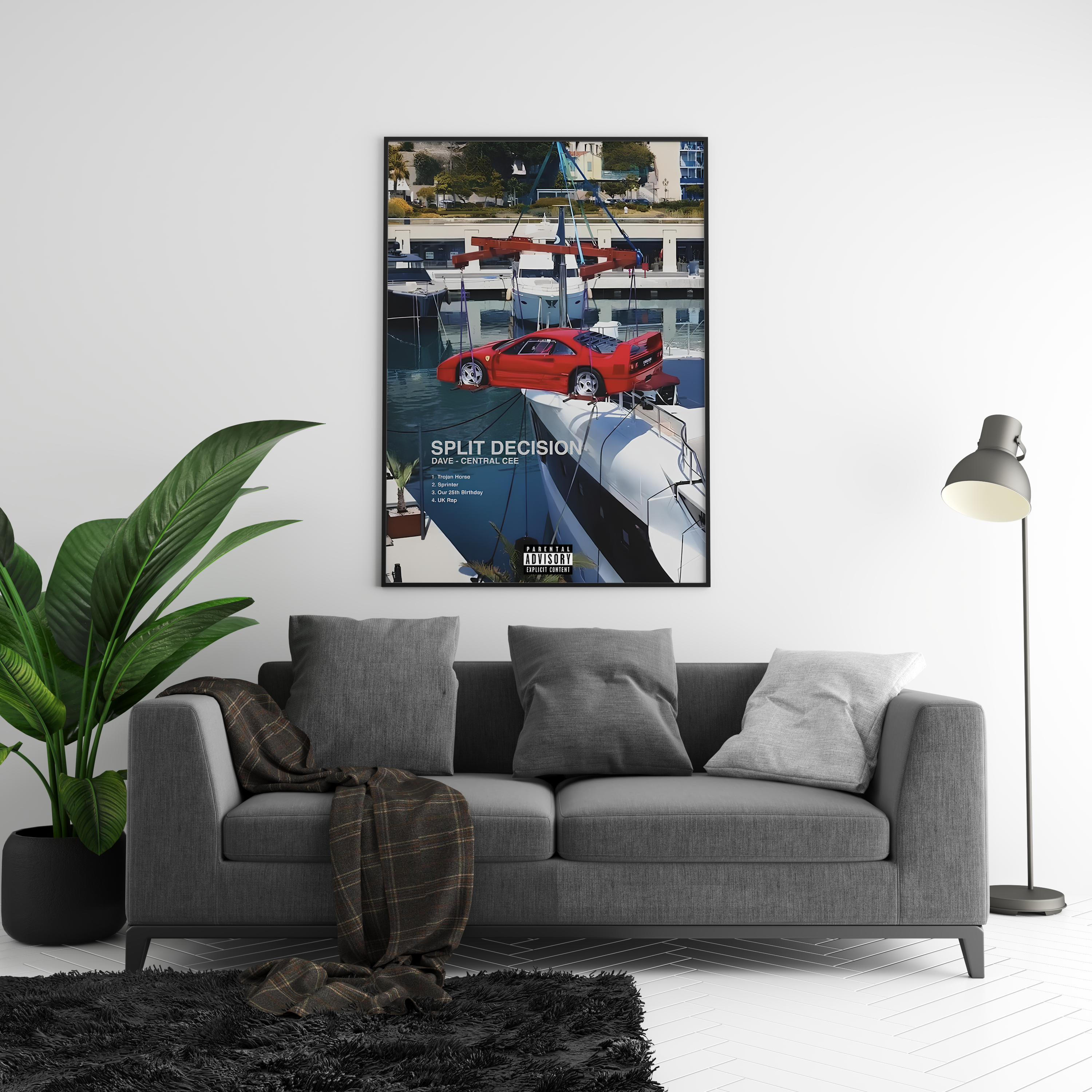 Central Cee Split Decision Poster poster wall art print room decor