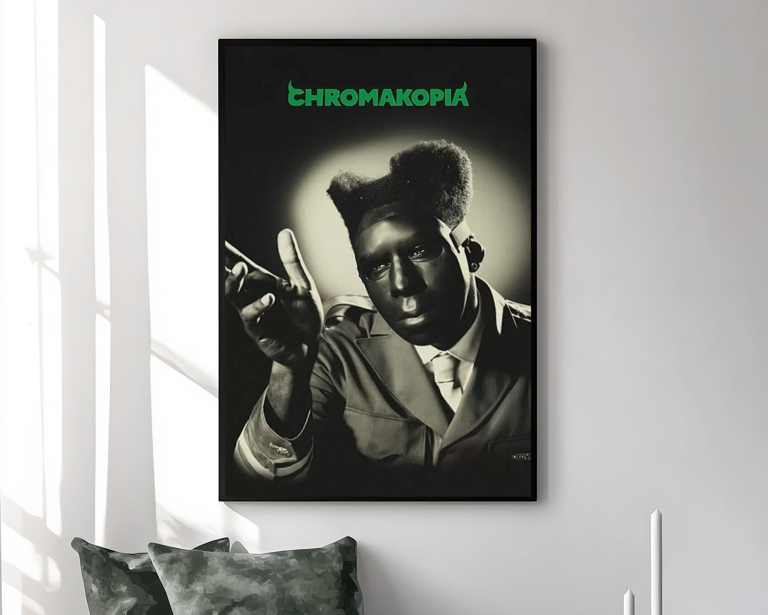 Tyler, The Creator CHROMAKOPIA Noir Mask Poster poster wall art print room decor