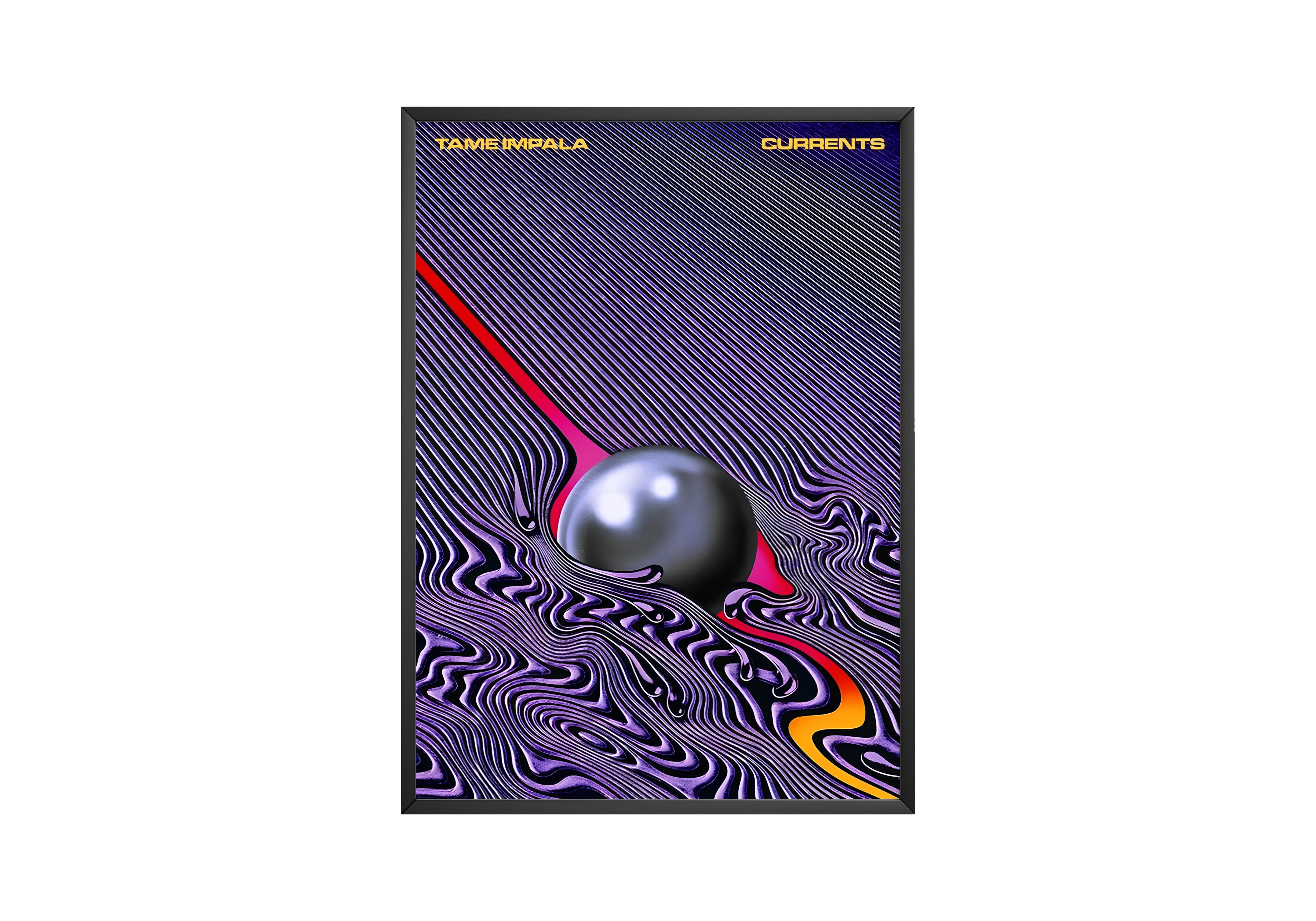 테임 임팔라 Currents 포스터 | 액자 없는 침실 벽 예술
