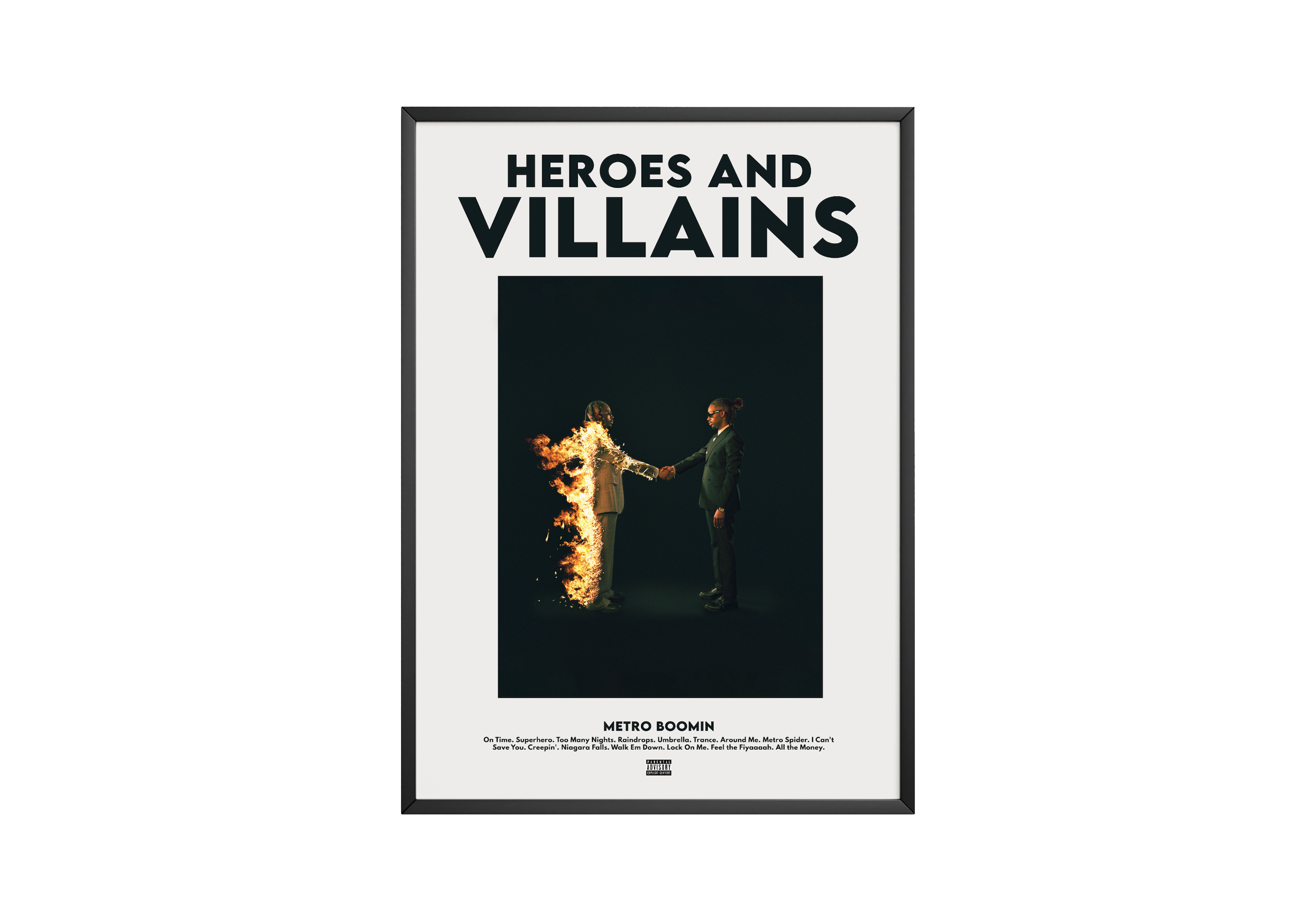 Metro Boomin Heroes & Villains V2 poster wall art print room decor