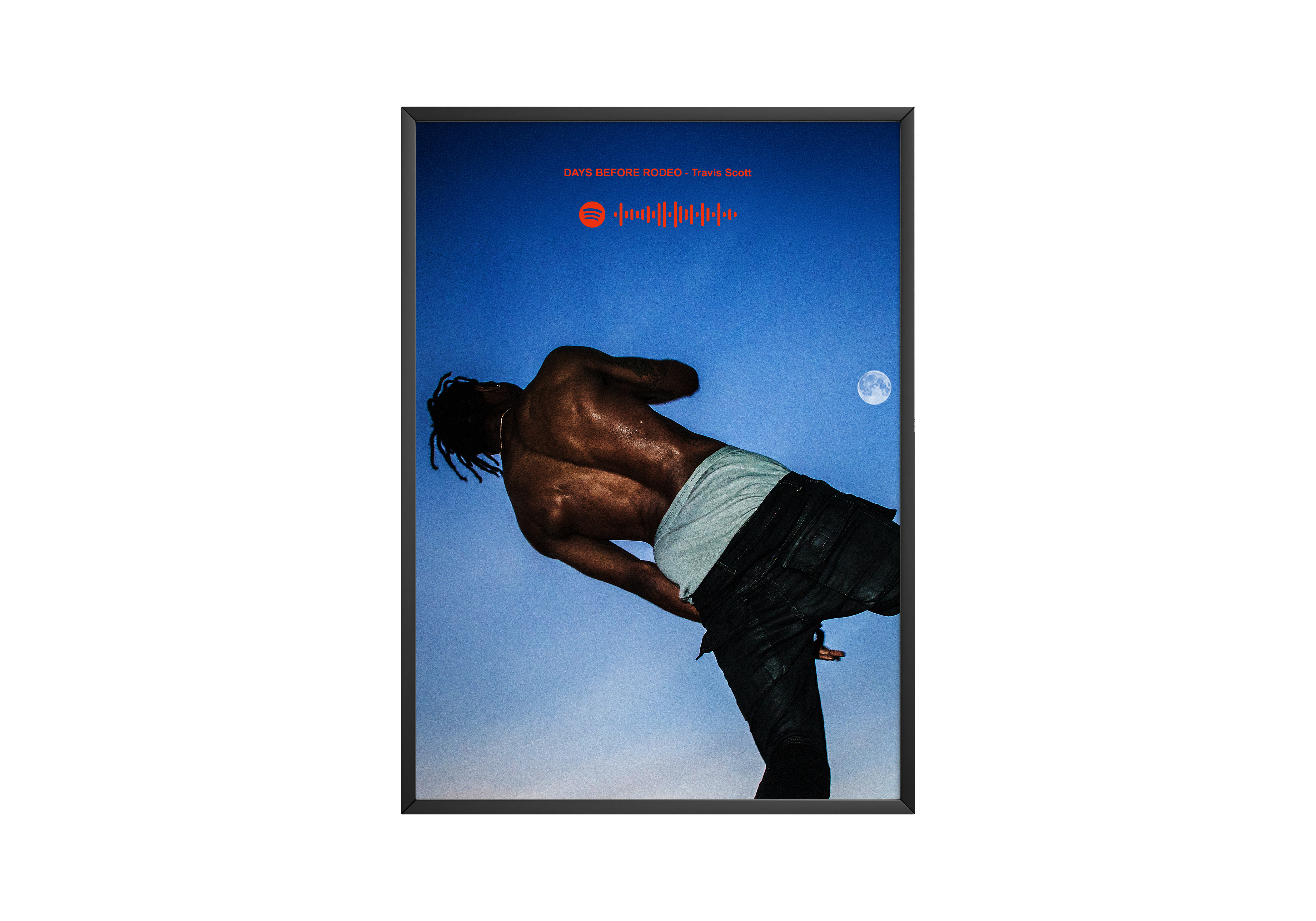 Travis Scott Days Before Rodeo Spotify poster wall art print room decor