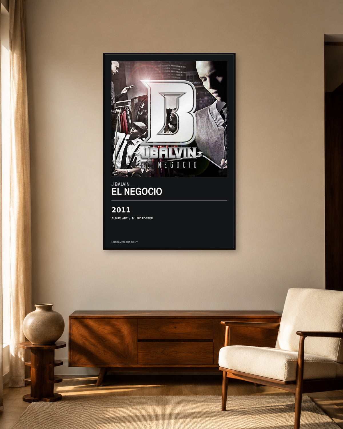 J Balvin El Negocio Album Poster | Unframed Wall Art - product image 2