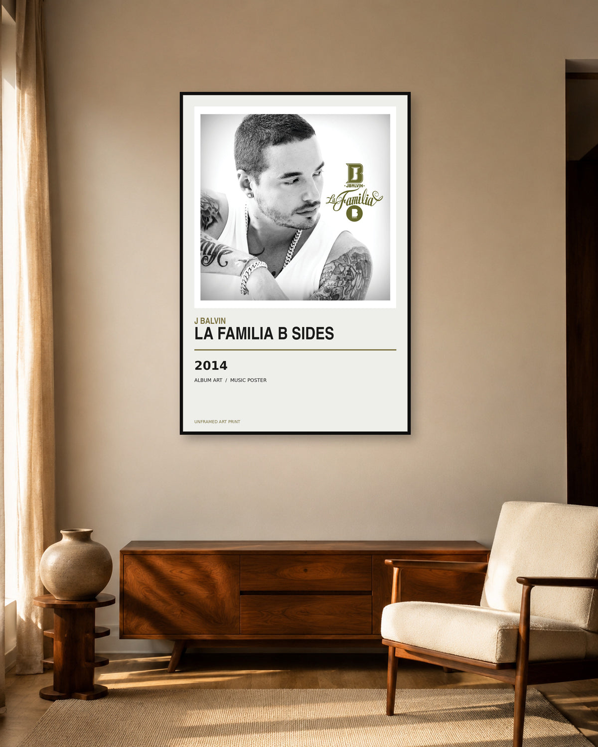 J Balvin La Familia B Sides Album Poster | Unframed Wall Art - product image 2