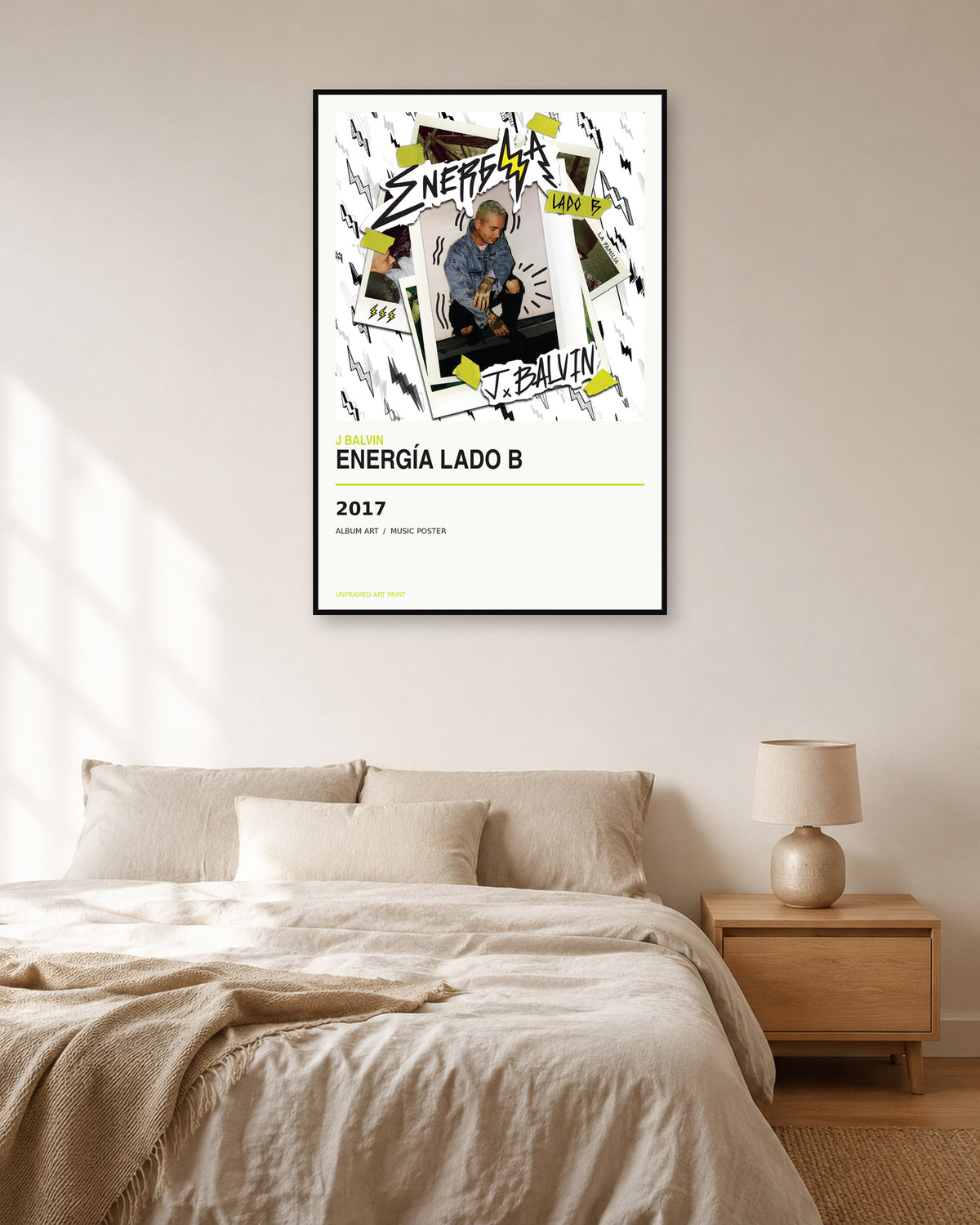 J Balvin Energía Lado B Album Poster | Unframed Wall Art - product image 3
