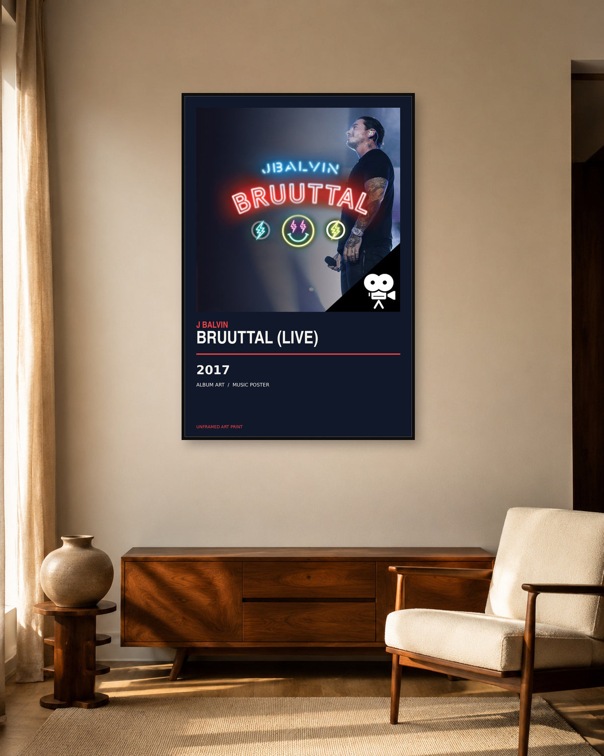 J Balvin Bruuttal Live Album Poster | Unframed Wall Art - product image 2