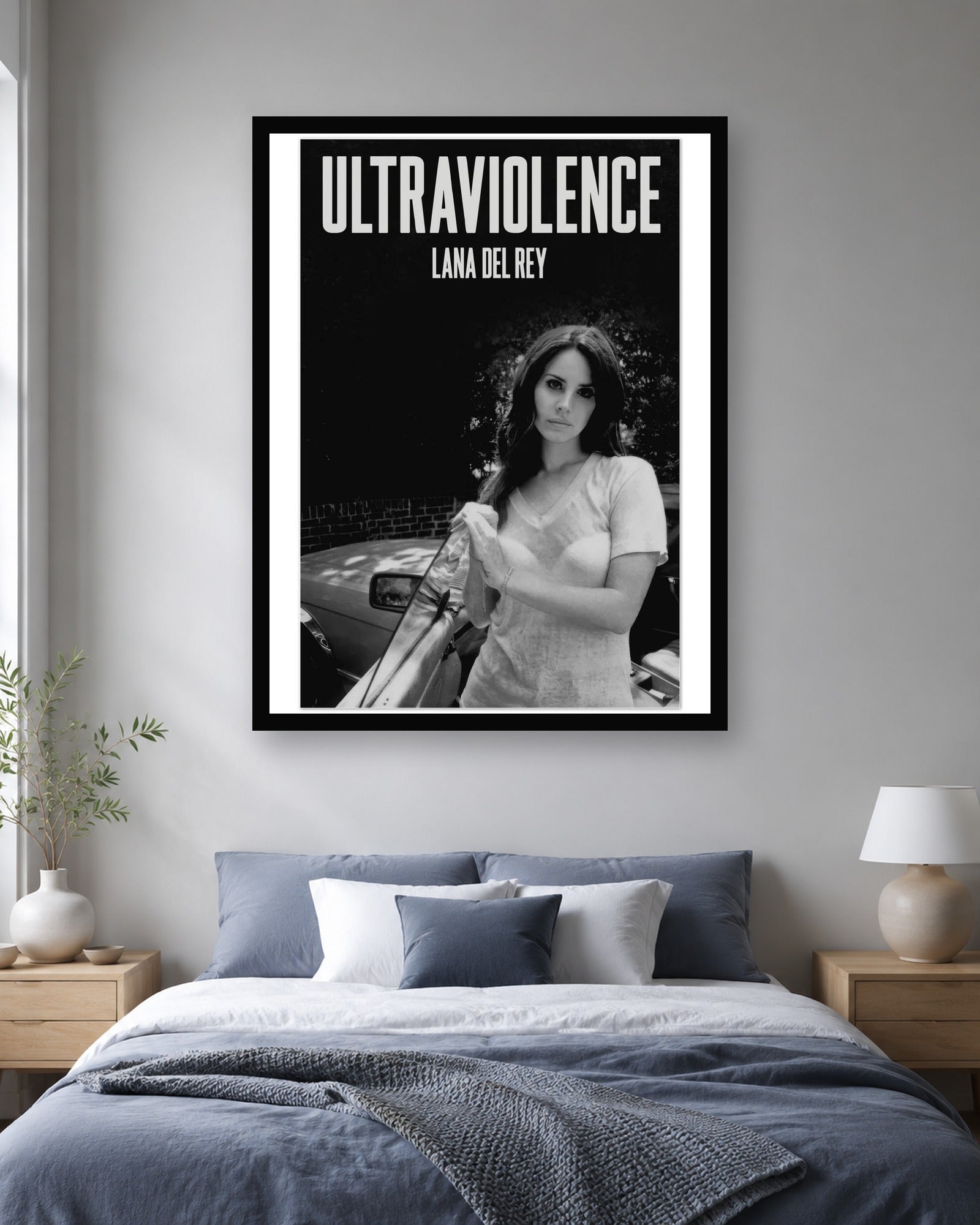 Lana Del Rey Ultraviolence Album Poster in a second coordinated interior