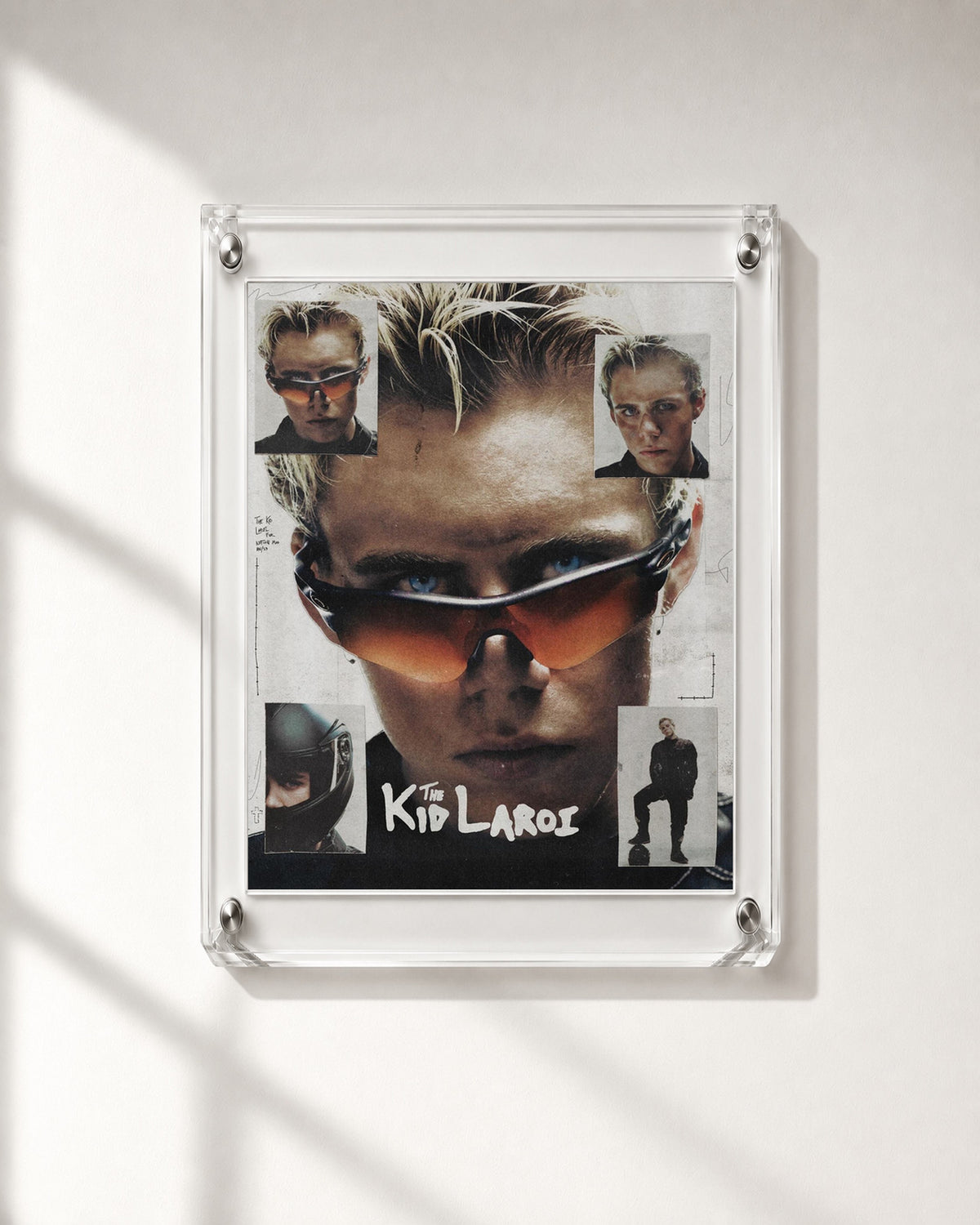 The Kid LAROI Sunglasses Portrait Collage poster, close-up; frame not included