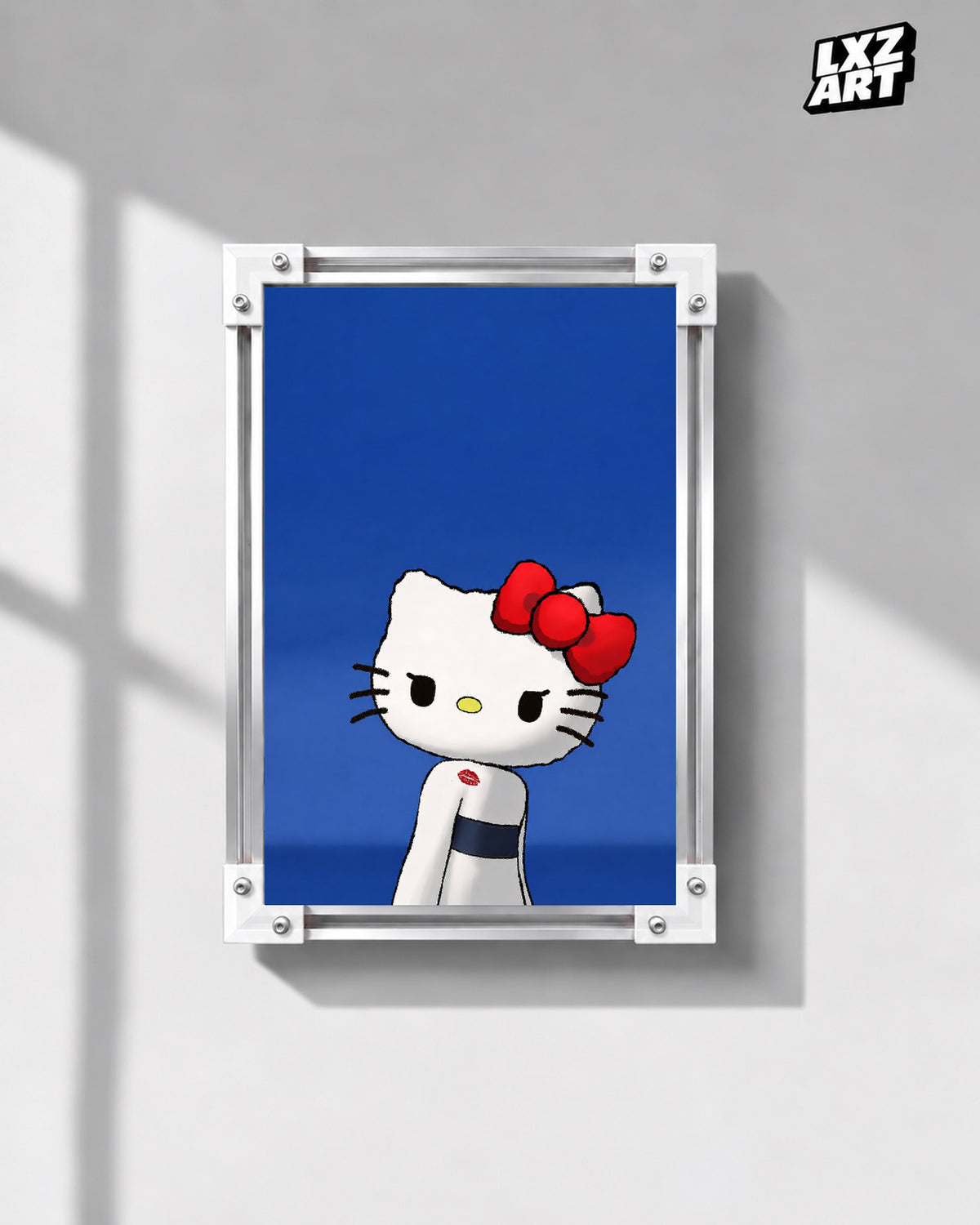 Sabrina Carpenter Short n' Sweet-inspired Hello Kitty poster – front wall display; frame not included