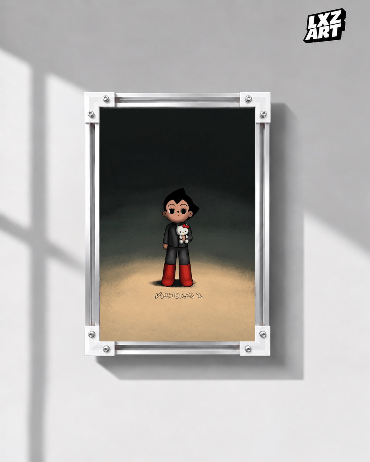Kanye West and Ty Dolla $ign VULTURES 2-inspired Astro Boy poster – front wall display; frame not included
