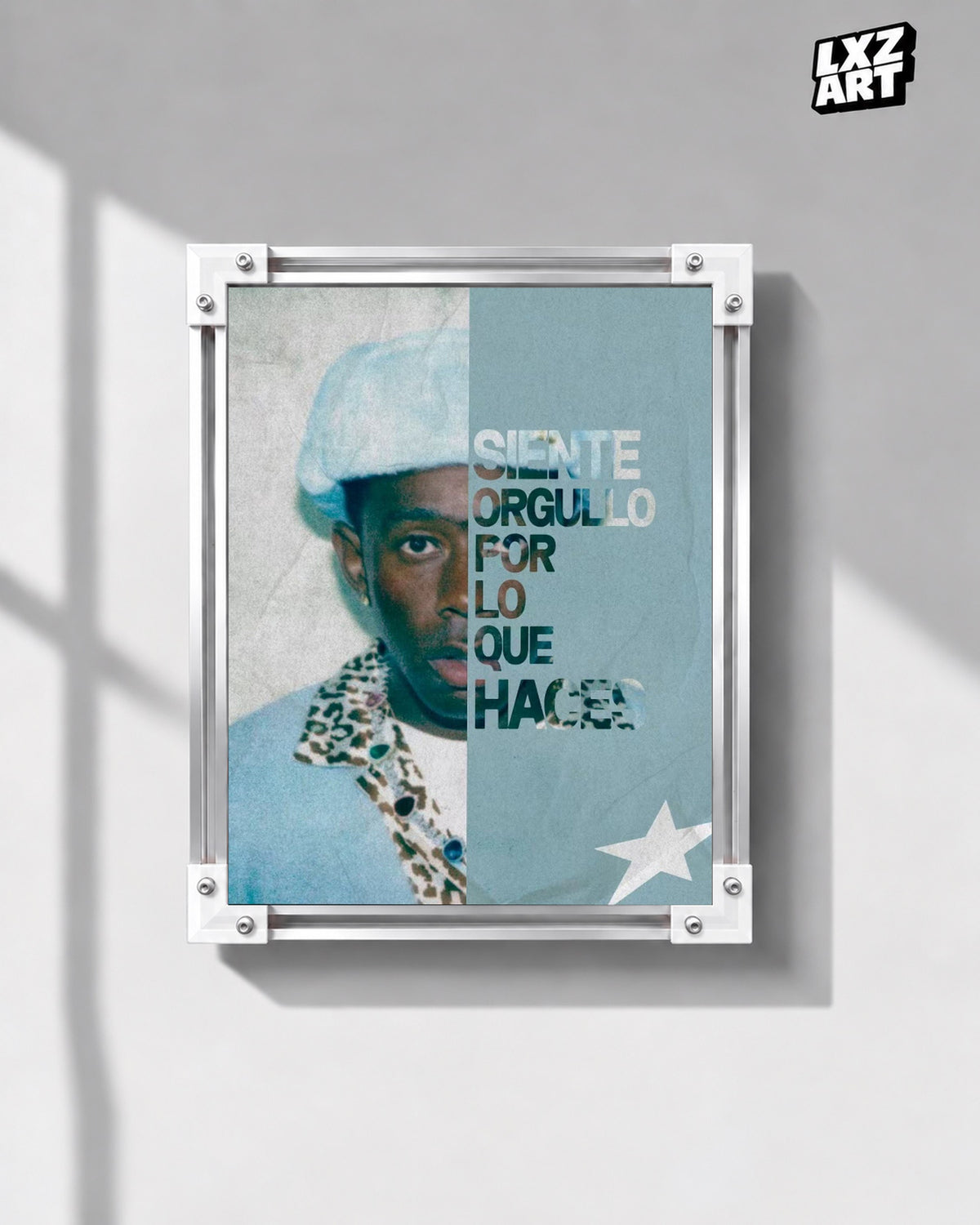 Tyler, The Creator Call Me If You Get Lost Album-Inspired Poster | Unframed Bedroom Wall Art — gray wall display; unframed print, frame not included