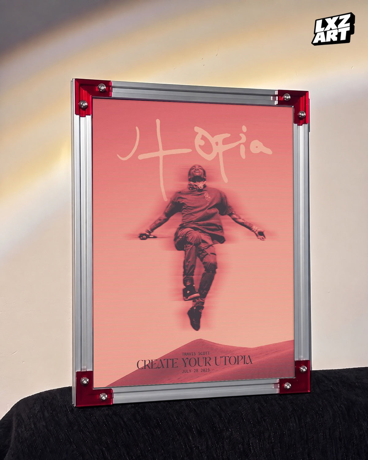 Travis Scott Utopia Poster | Unframed Bedroom Wall Art — LXZART display 3; frame not included