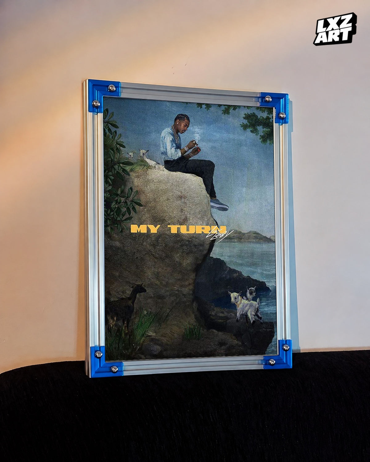 Lil Baby My Turn Album Poster | Unframed Bedroom Wall Art — LXZART display 3; frame not included