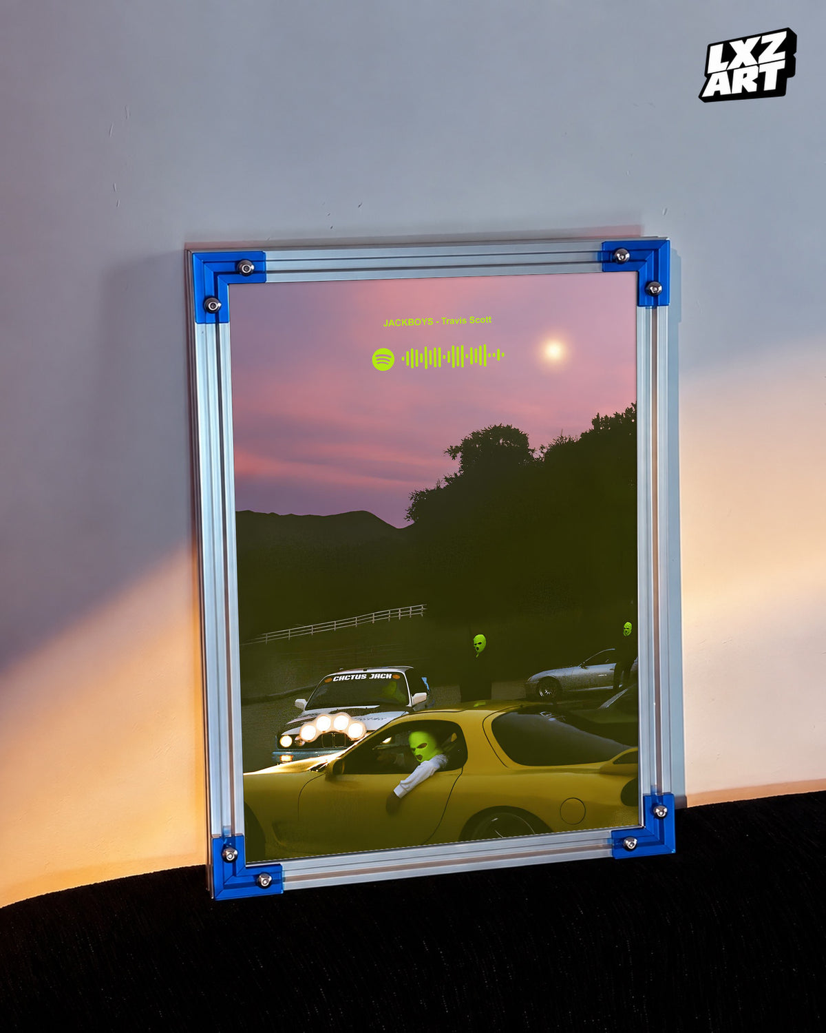 Travis Scott JACKBOYS Poster | Unframed Bedroom Wall Art — LXZART display 3; frame not included