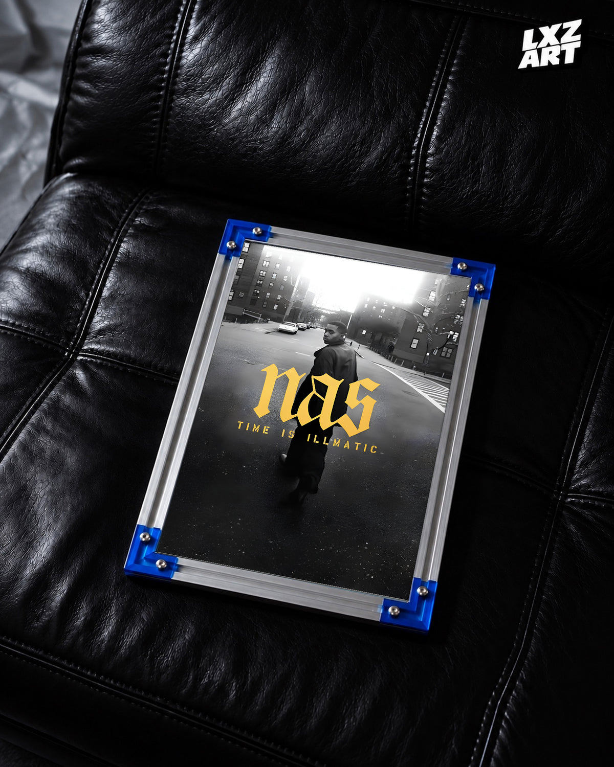 Nas Illmatic Album Poster | Unframed Bedroom Wall Art — LXZART display 2; frame not included