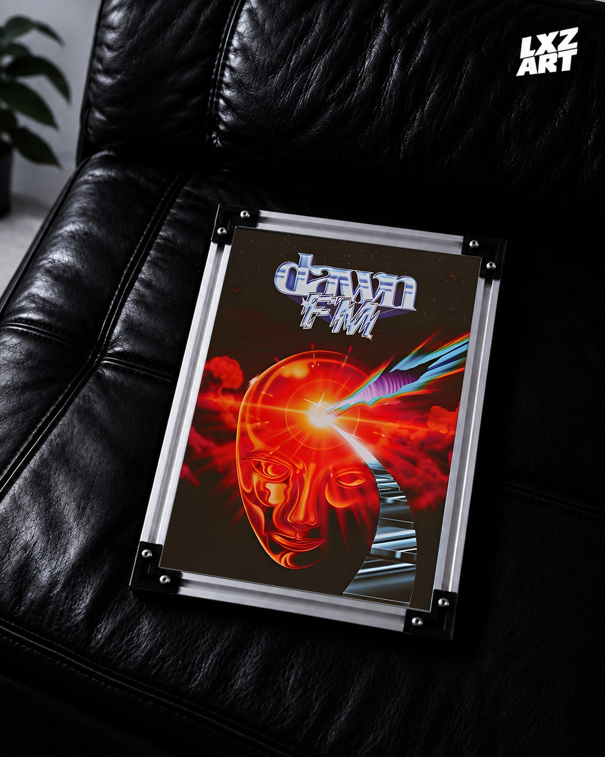 The Weeknd Dawn FM Album Poster | Unframed Bedroom Wall Art — LXZART display 2; frame not included