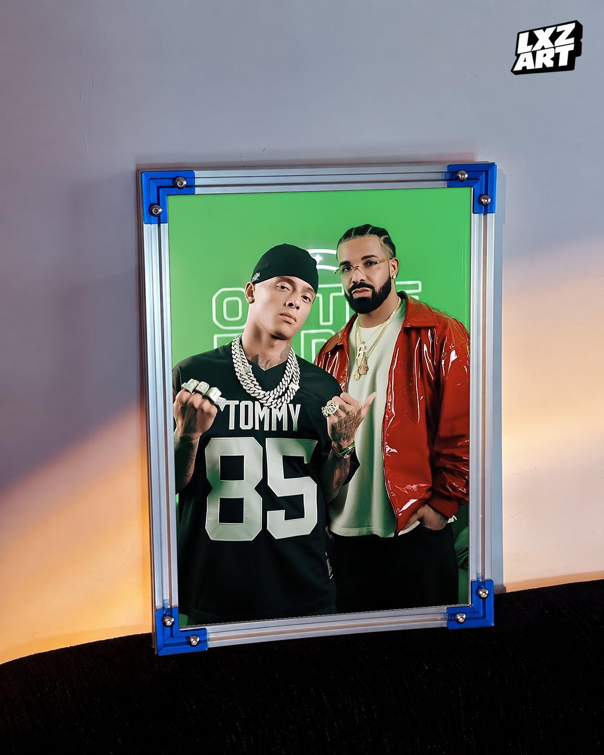 Central Cee On The Radar Duo Poster | Unframed UK Rap Wall Art — LXZART display 3; frame not included