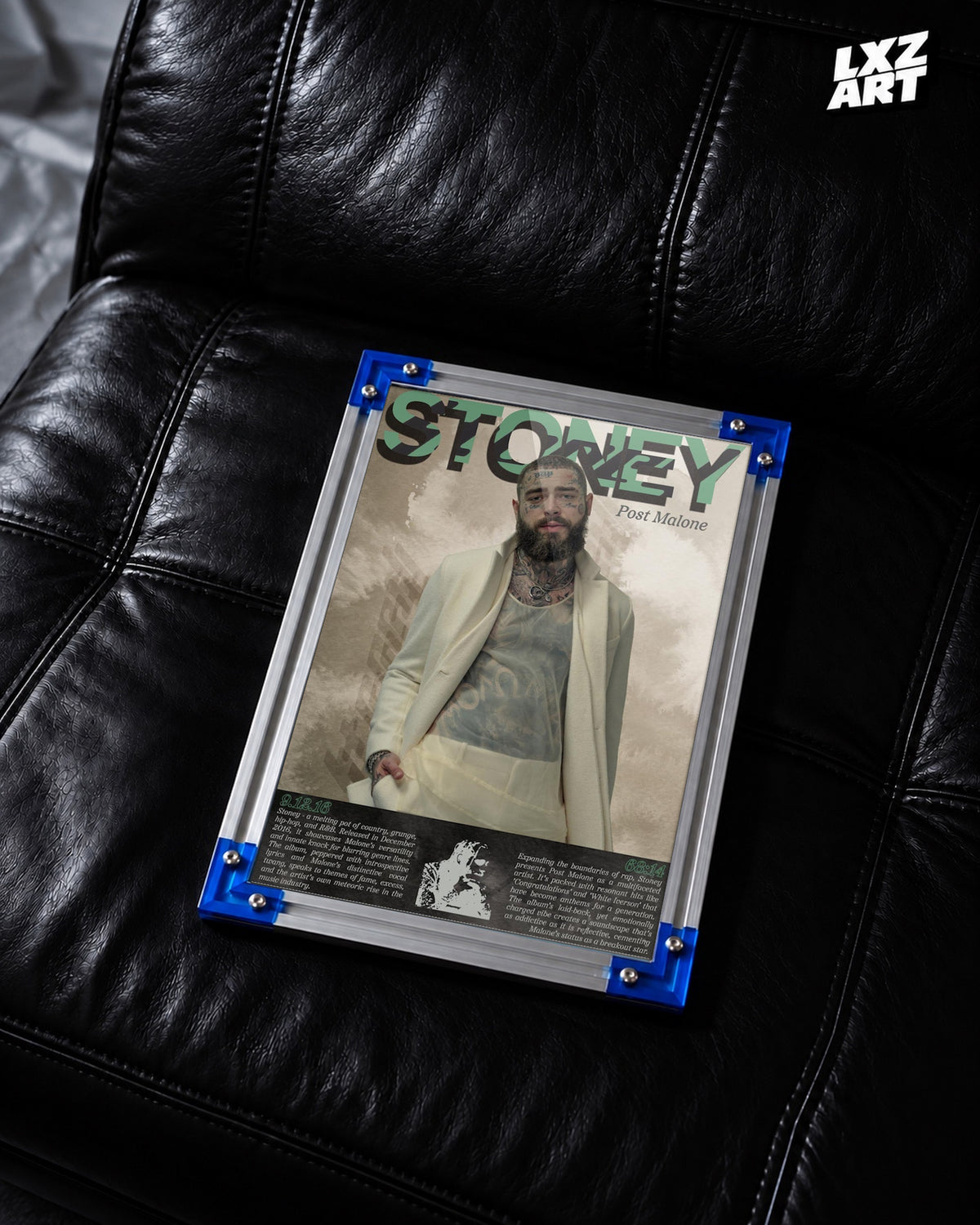 Post Malone Stoney Collage Poster | Unframed Bedroom Wall Art — LXZART display 2; frame not included
