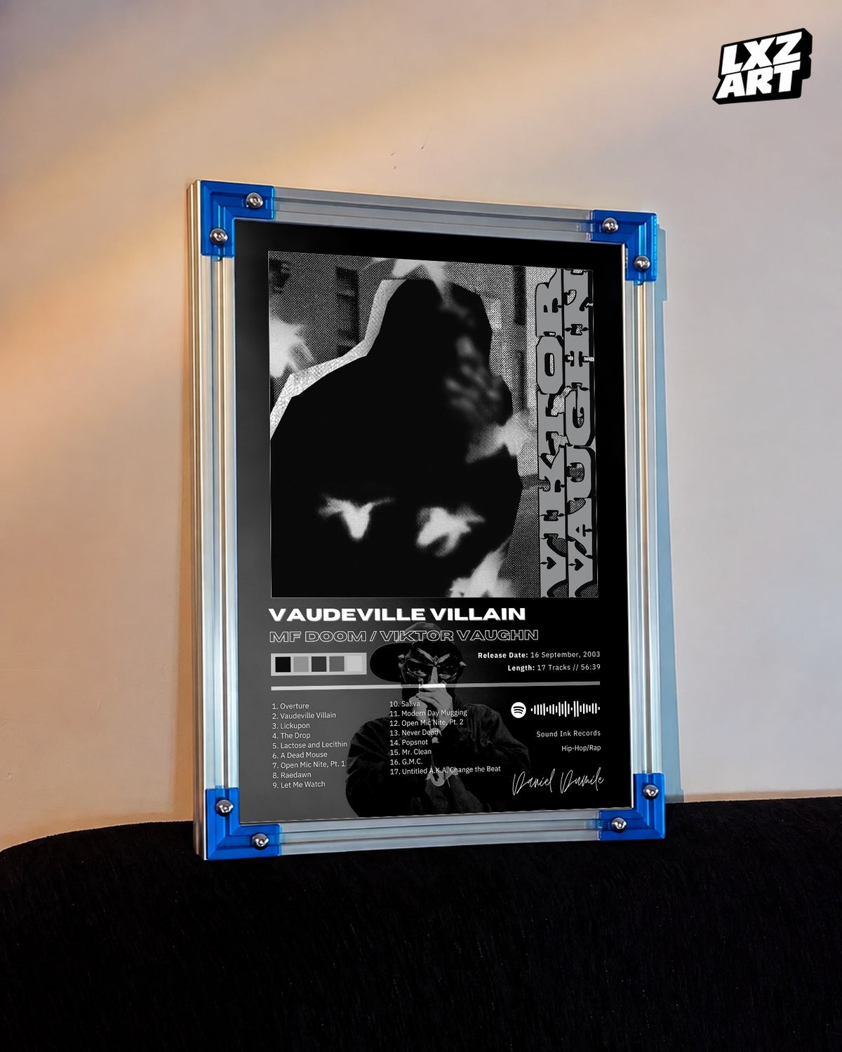 Viktor Vaughn Vaudeville Villain Poster | Unframed Bedroom Wall Art — LXZART display 3; frame not included
