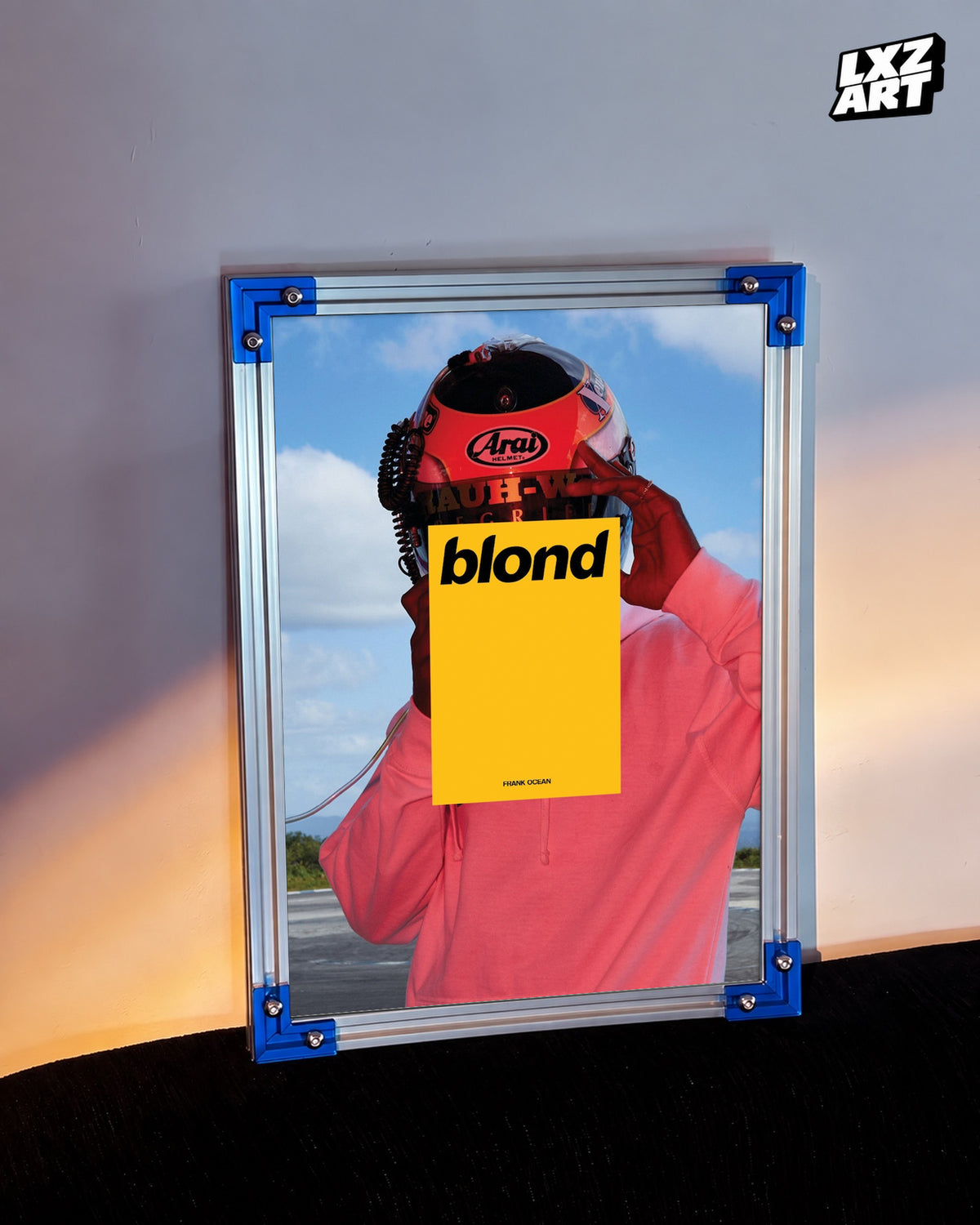Frank Ocean Blonde Poster | Unframed Bedroom Wall Art — LXZART display 3; frame not included