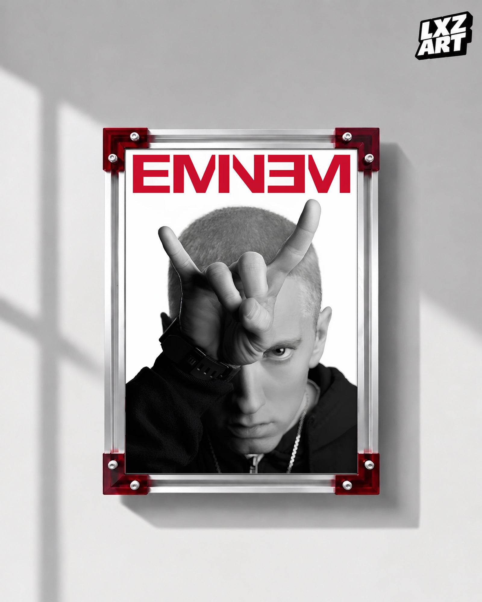 Eminem Red Devil Portrait Poster | LXZART