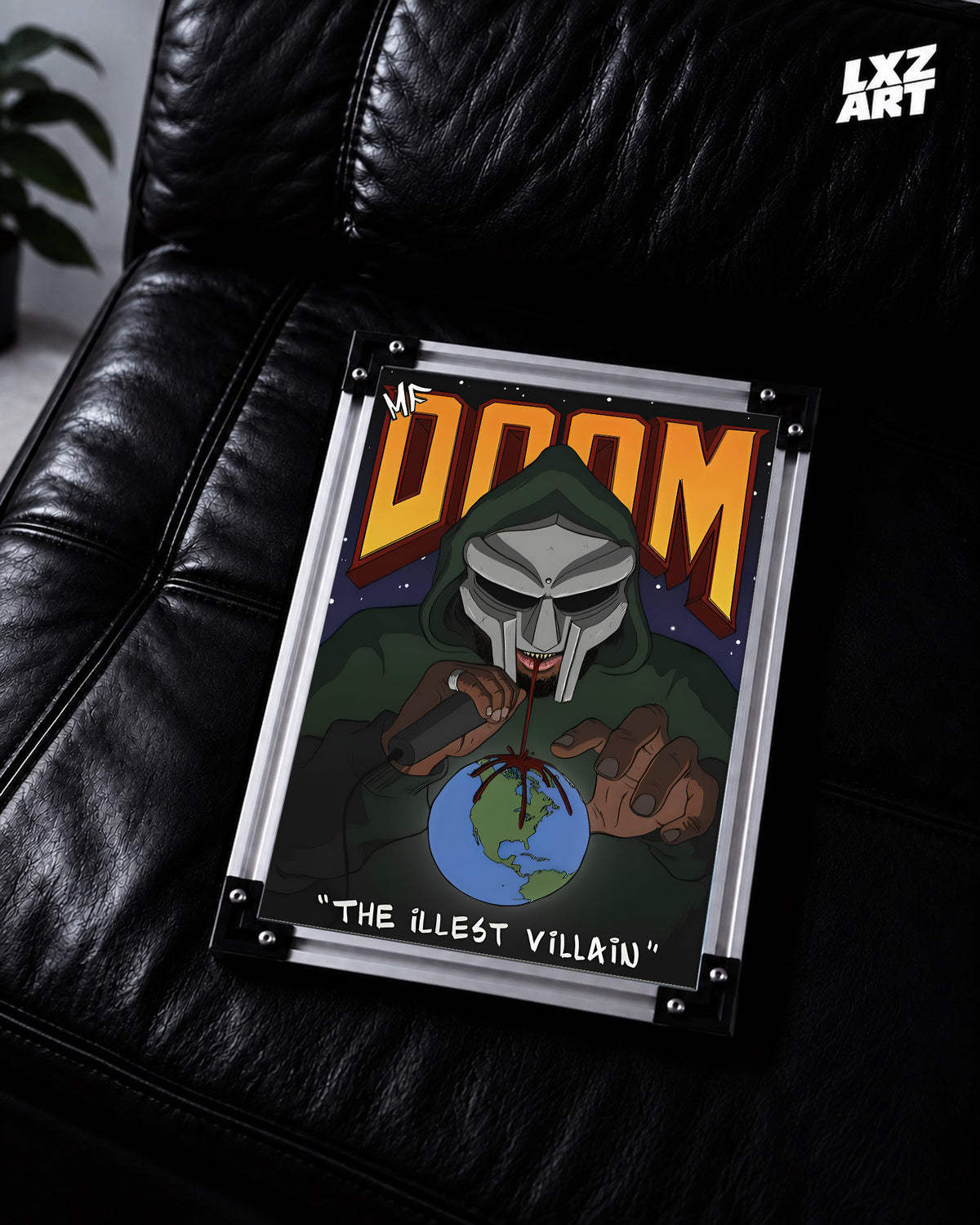 MF DOOM The Illest Villain Poster | Unframed Bedroom Wall Art — LXZART display 2; frame not included