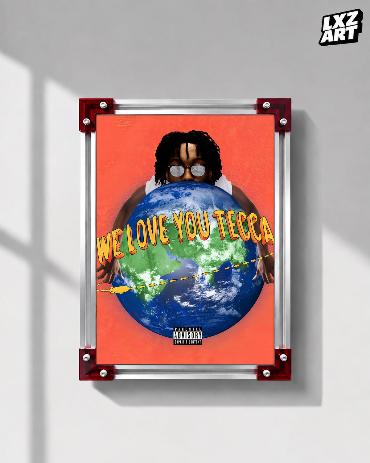 Lil Tecca We Love You Tecca Album Poster | Unframed Bedroom Wall Art — LXZART display 1; frame not included