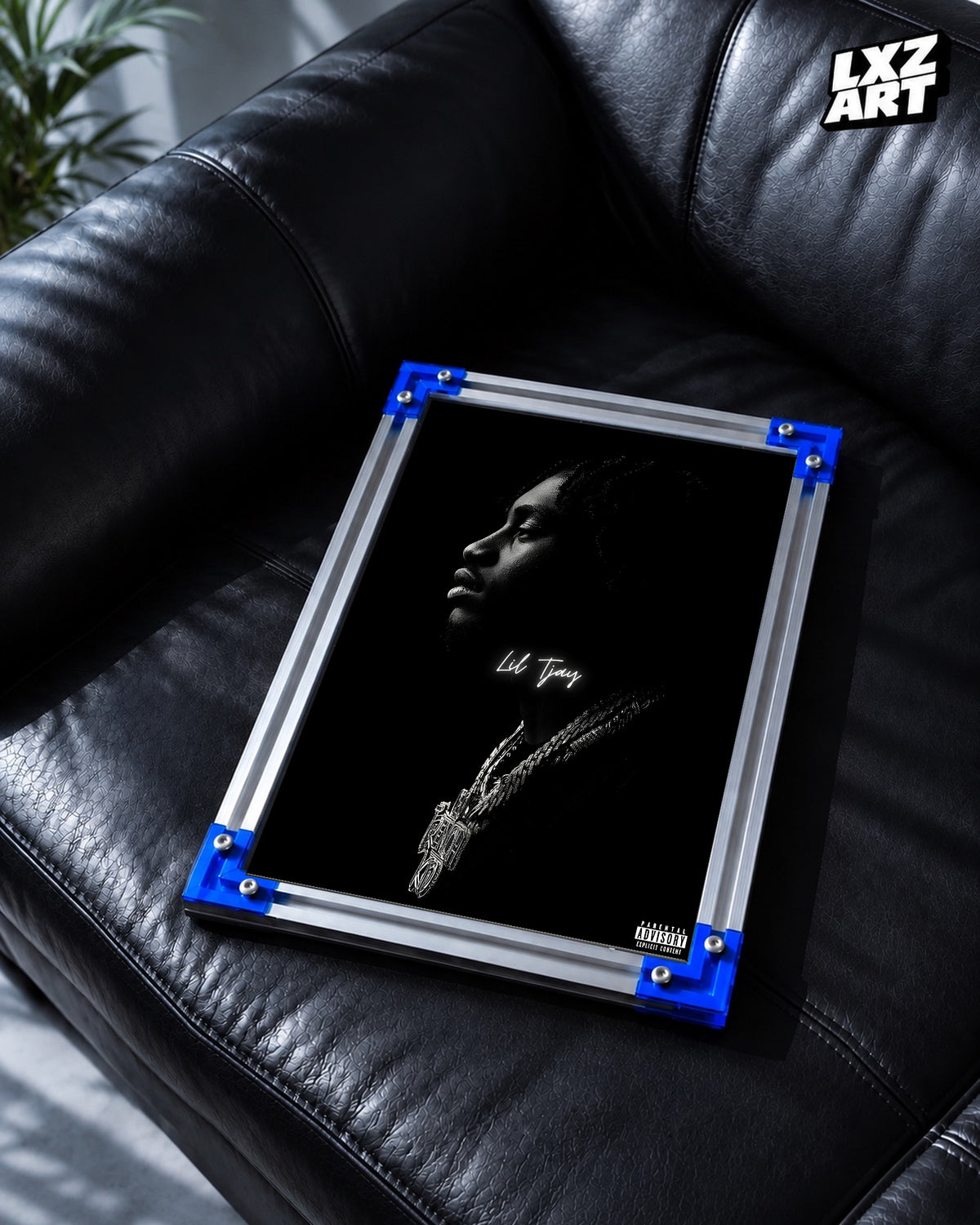 Lil Tjay Portrait Poster | Unframed Bedroom Wall Art — LXZART display 2; frame not included