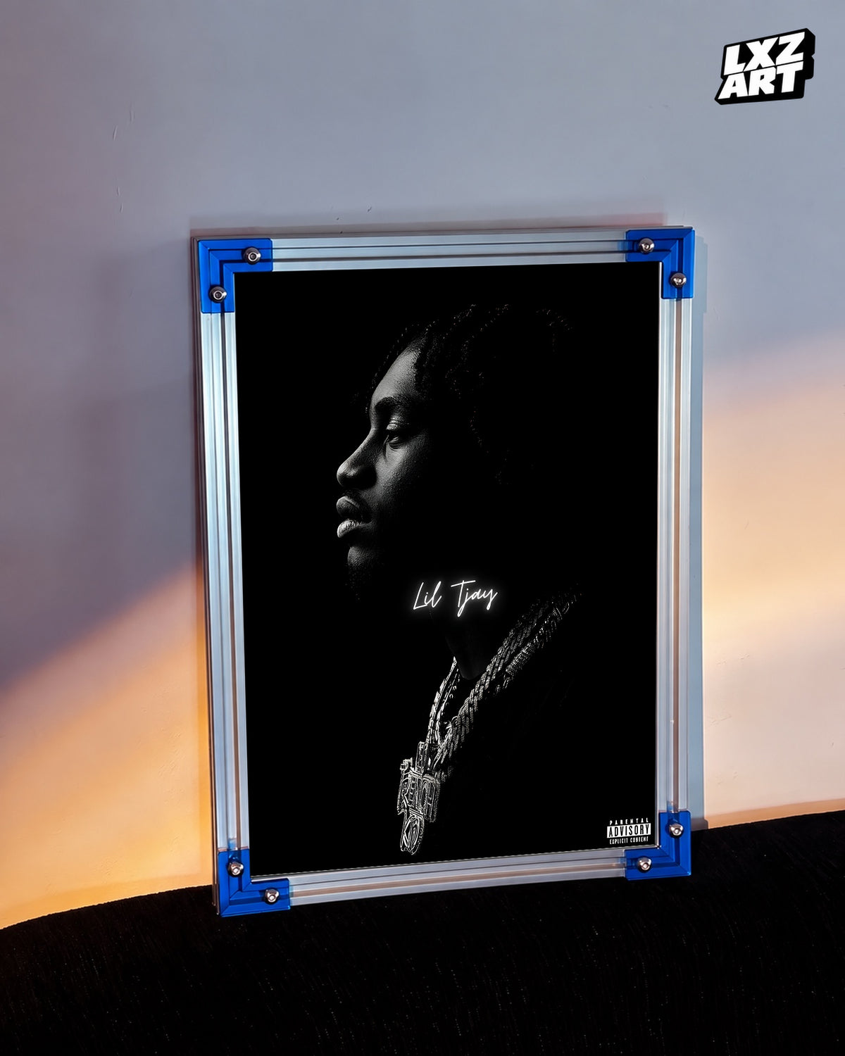 Lil Tjay Portrait Poster | Unframed Bedroom Wall Art — LXZART display 3; frame not included