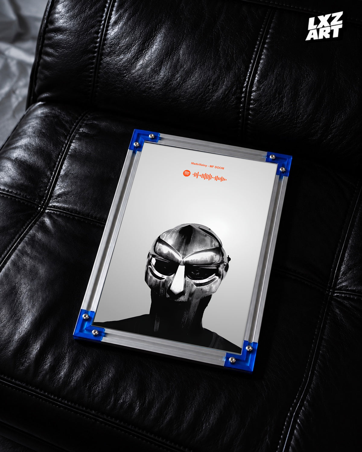 MF DOOM Madvillainy Spotify Code Poster | Unframed Bedroom Wall Art — LXZART display 2; frame not included