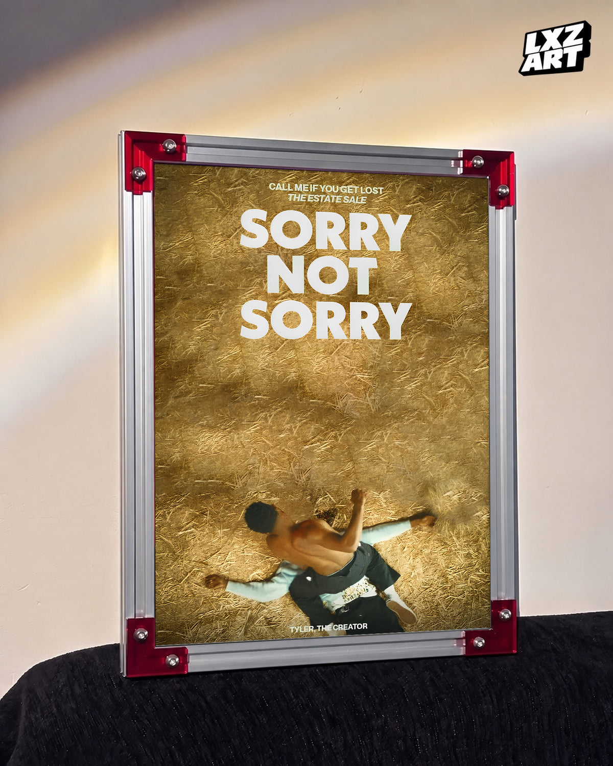 Tyler The Creator Sorry Not Sorry Poster | Unframed Bedroom Wall Art — LXZART display 3; frame not included