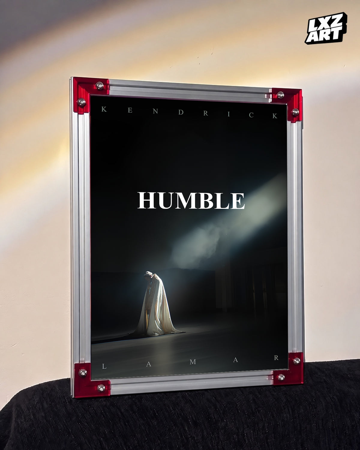 Kendrick Lamar HUMBLE. Single Poster | Unframed Hip Hop Wall Art — LXZART display 3; frame not included