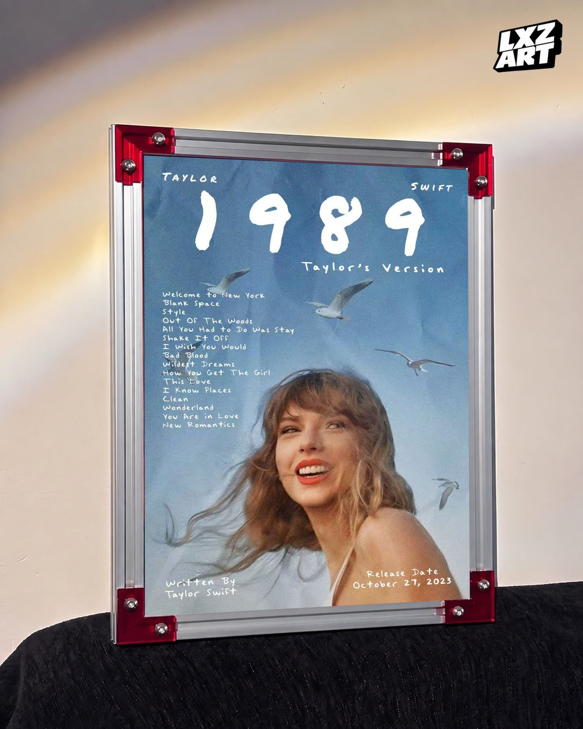 Taylor Swift 1989 Taylor's Version Poster | Unframed Bedroom Wall Art — LXZART display 3; frame not included