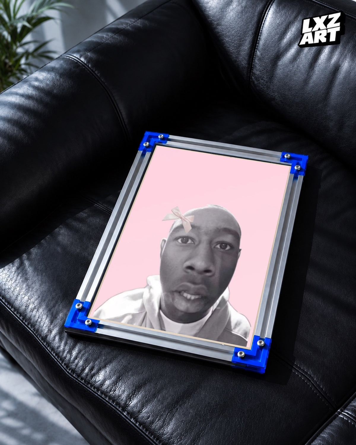 Tyler, The Creator Pink Portrait Poster | Unframed Bedroom Wall Art — LXZART display 2; frame not included