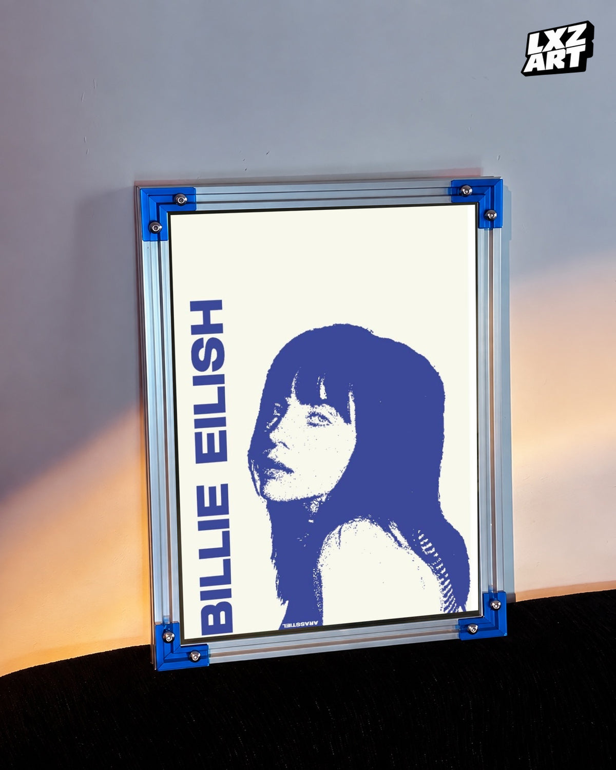 Billie Eilish Minimalist Portrait Poster | Bossa Nova | Unframed Bedroom Wall Art — LXZART display 3; frame not included