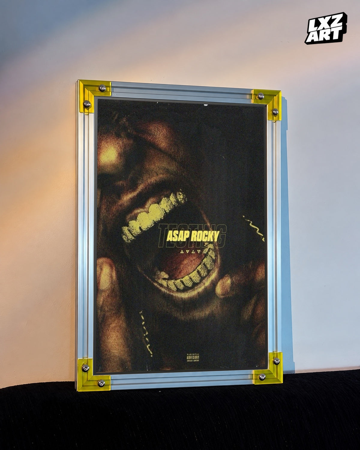 A$AP Rocky Testing Tracklist Wall Art Print — LXZART display 3; frame not included
