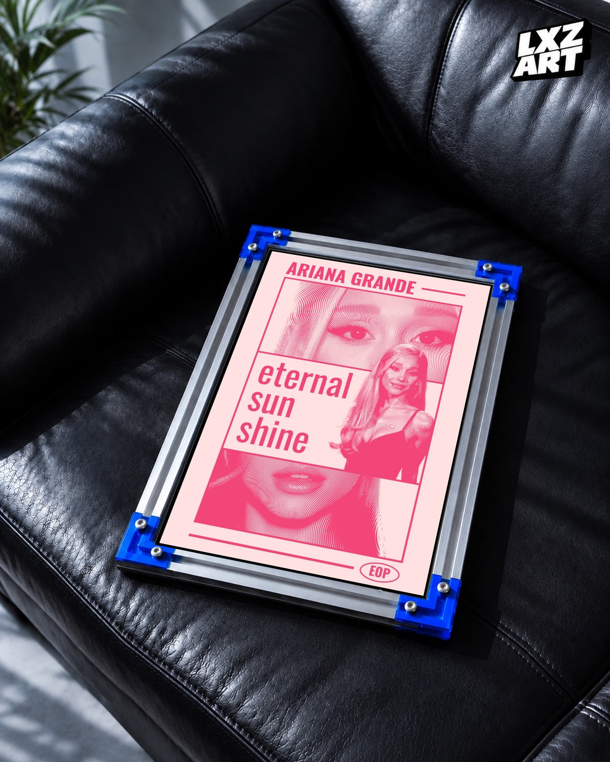 Ariana Grande Eternal Sunshine Pink Portrait Poster | Unframed Bedroom Wall Art — LXZART display 2; frame not included